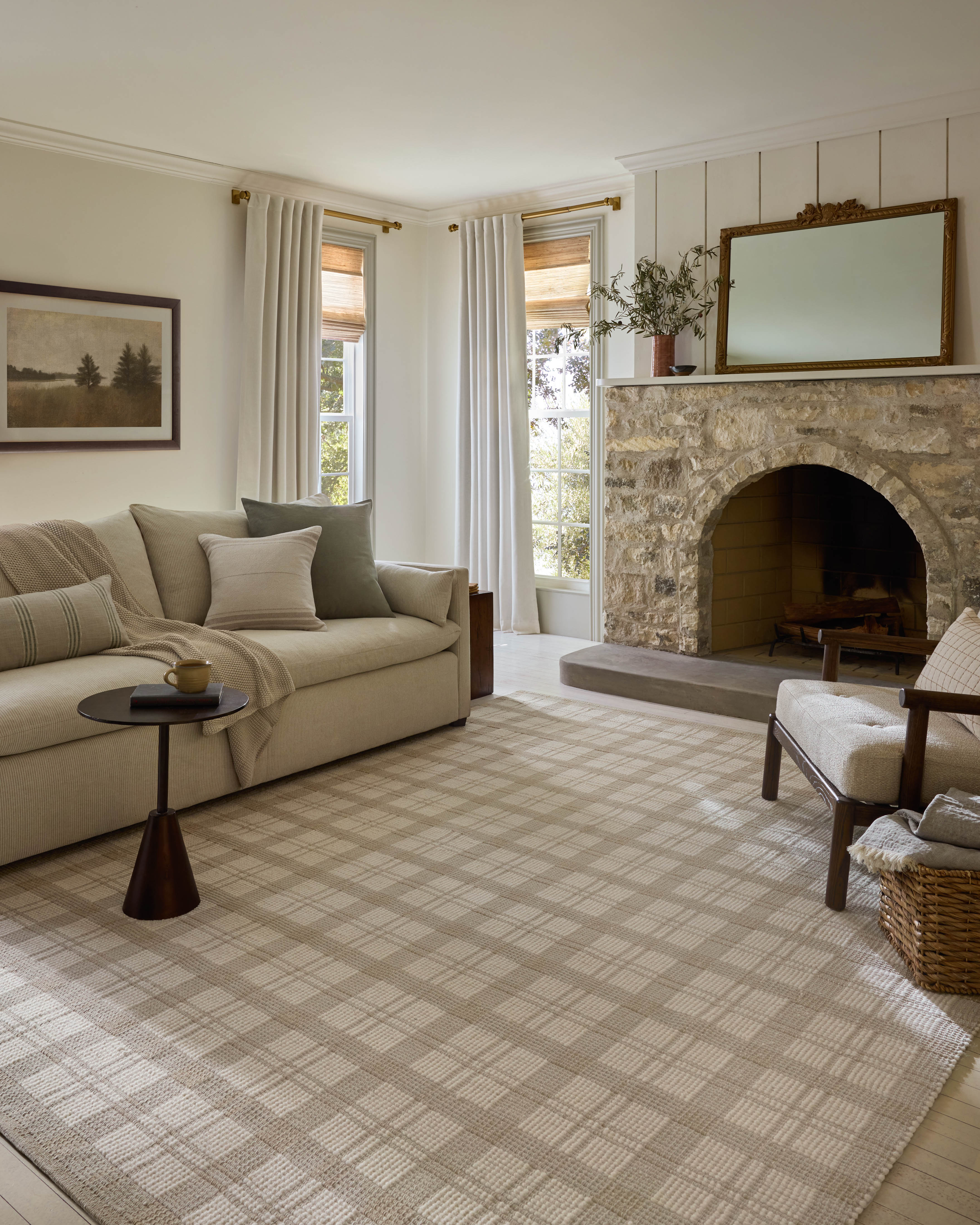 Joanna Gaines x Loloi Ryder Beige / Ivory Rug RUGS - wool Loloi