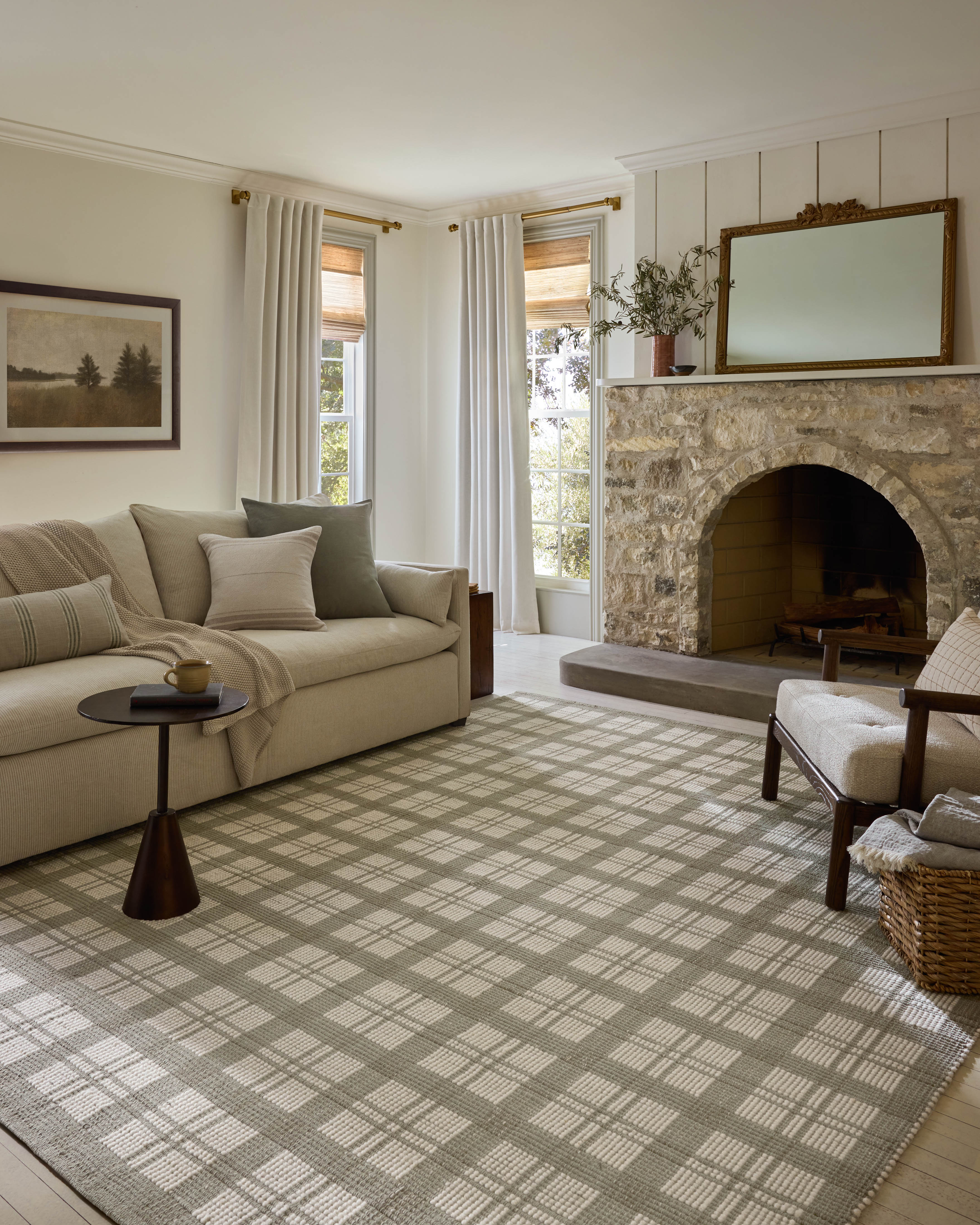Joanna Gaines x Loloi Ryder Sage / Ivory Rug RUGS - wool Loloi