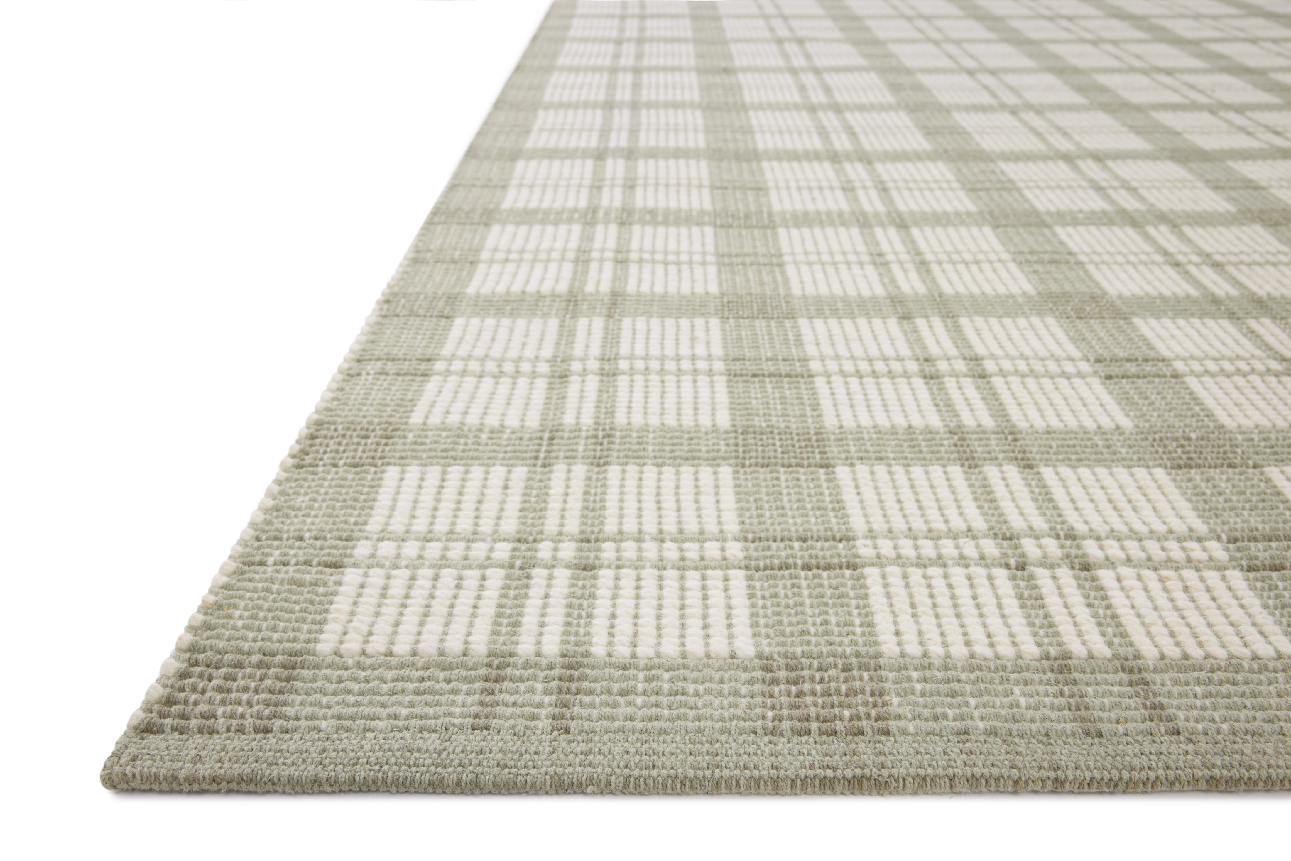 Magnolia Home by Joanna Gaines x Loloi Ryder Sage / Ivory Rug RUGS - cotton Loloi 18" x 18" sample