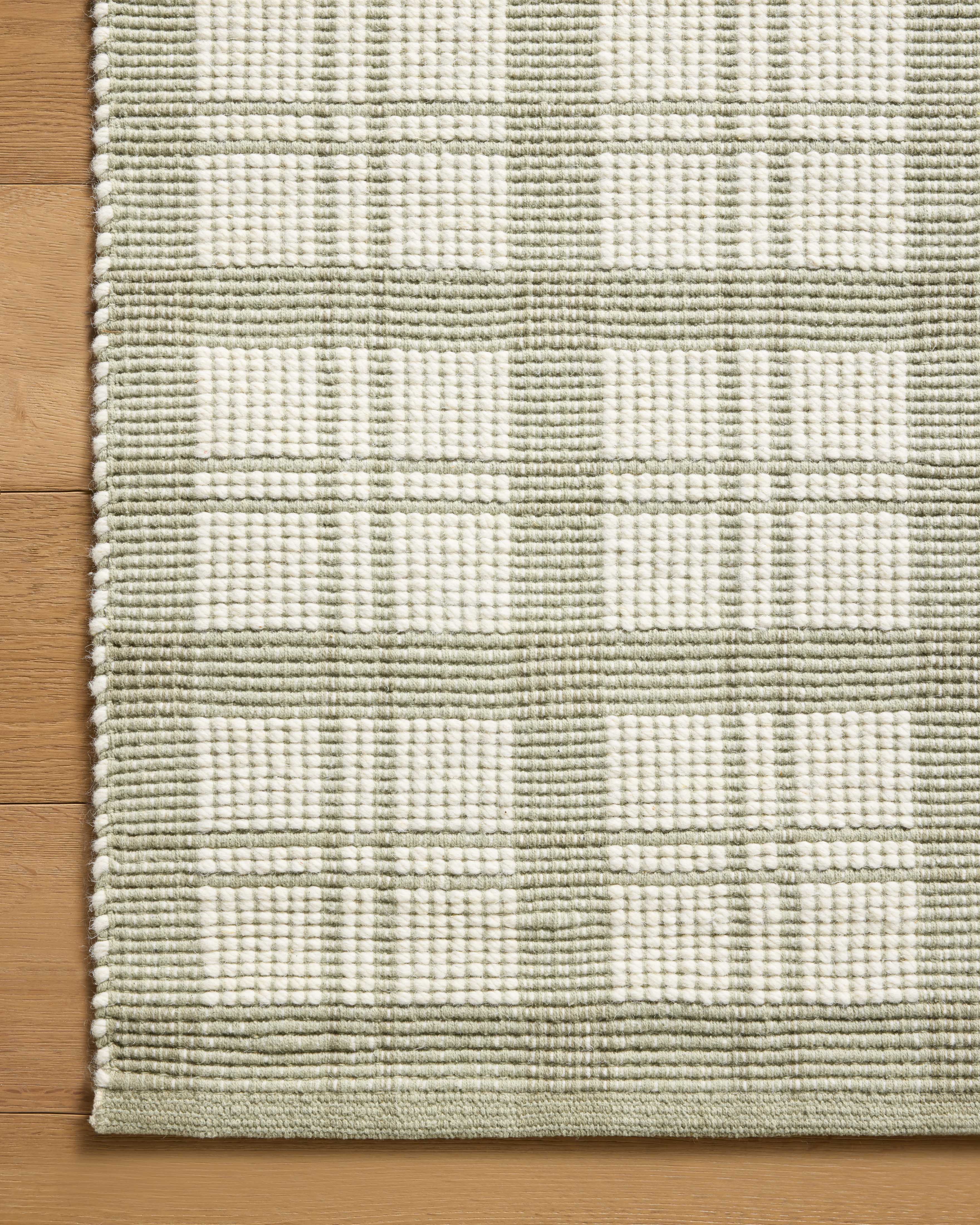 Magnolia Home by Joanna Gaines x Loloi Ryder Sage / Ivory Rug RUGS - cotton Loloi 18" x 18" sample