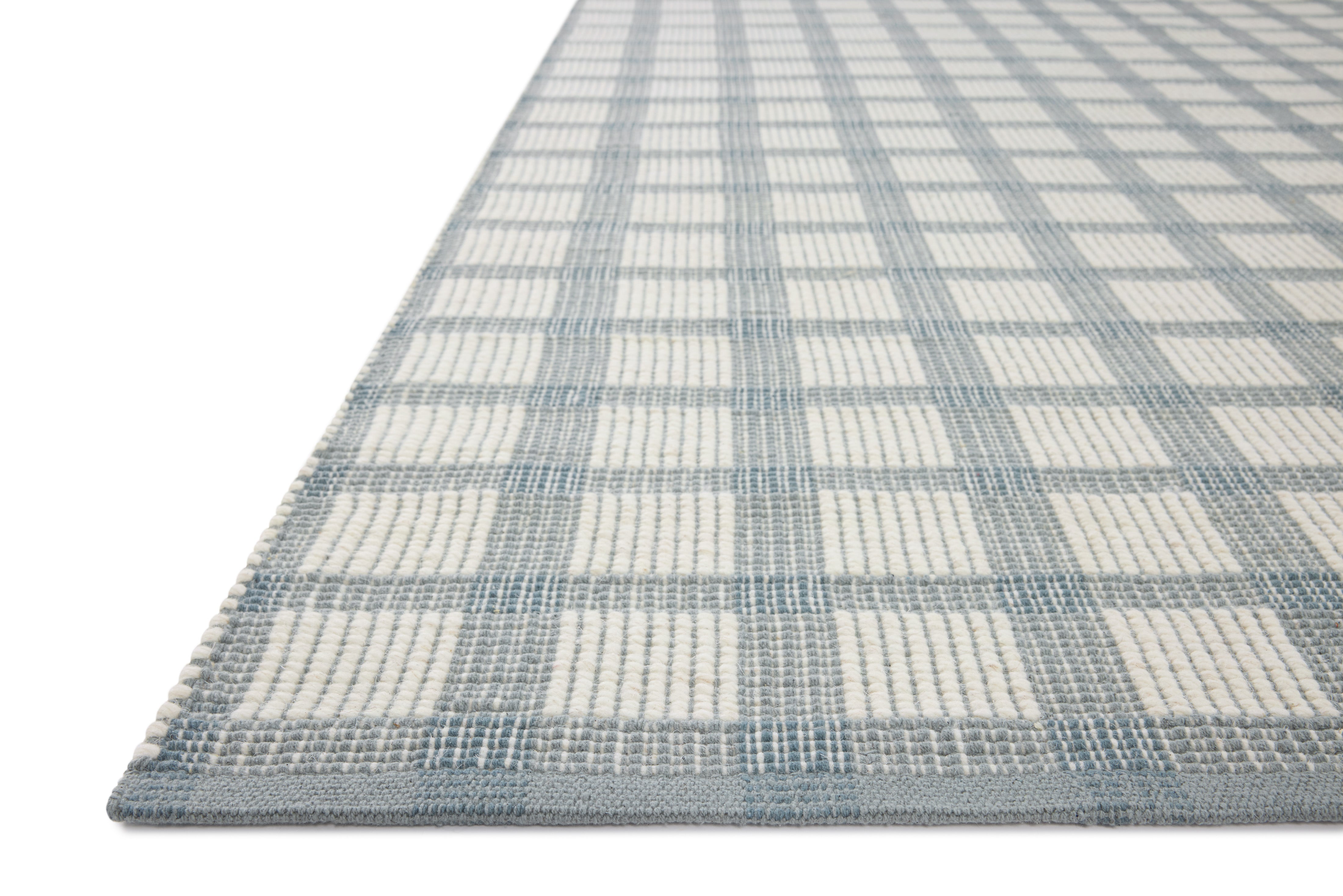 Joanna Gaines x Loloi Ryder Blue / Ivory Rug RUGS - wool Loloi