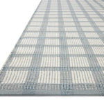 Magnolia Home by Joanna Gaines x Loloi Ryder Blue / Ivory Rug RUGS - cotton Loloi 18" x 18" sample
