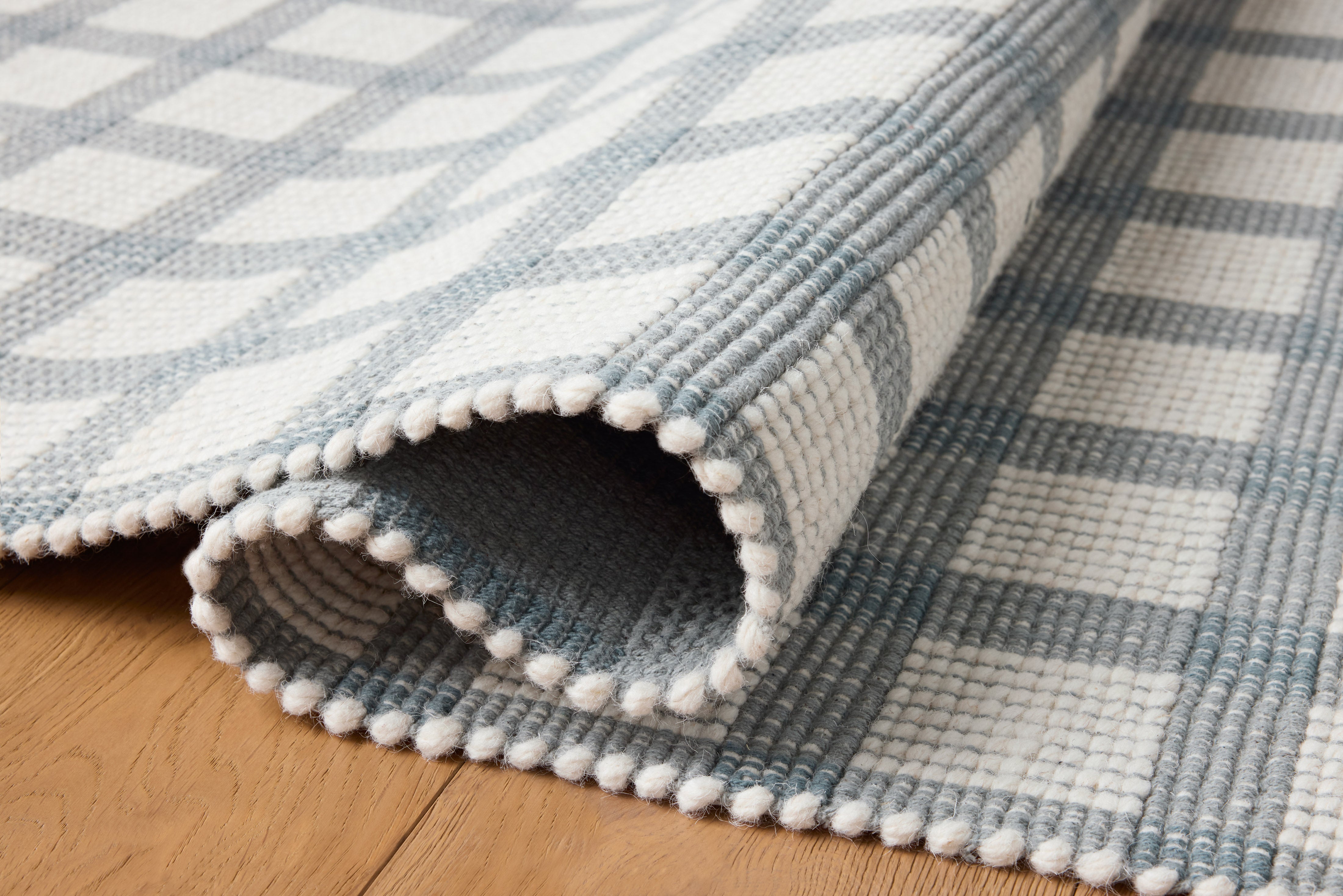 Joanna Gaines x Loloi Ryder Blue / Ivory Rug RUGS - wool Loloi