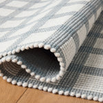 Magnolia Home by Joanna Gaines x Loloi Ryder Blue / Ivory Rug RUGS - cotton Loloi 18" x 18" sample
