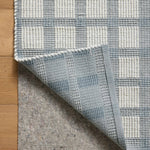 Magnolia Home by Joanna Gaines x Loloi Ryder Blue / Ivory Rug RUGS - cotton Loloi 18" x 18" sample