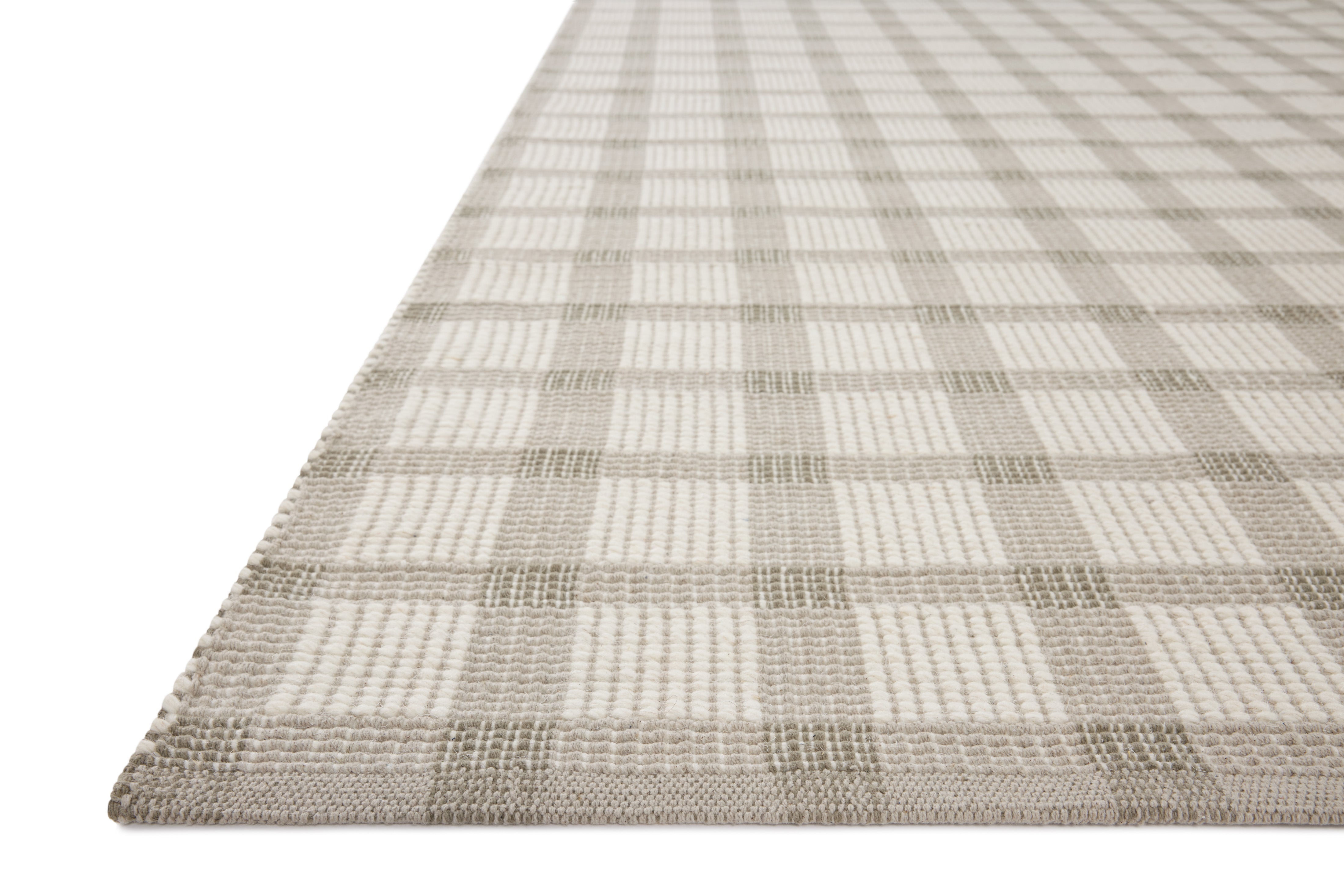 Magnolia Home by Joanna Gaines x Loloi Ryder Stone / Ivory Rug RUGS - cotton Loloi 18" x 18" sample