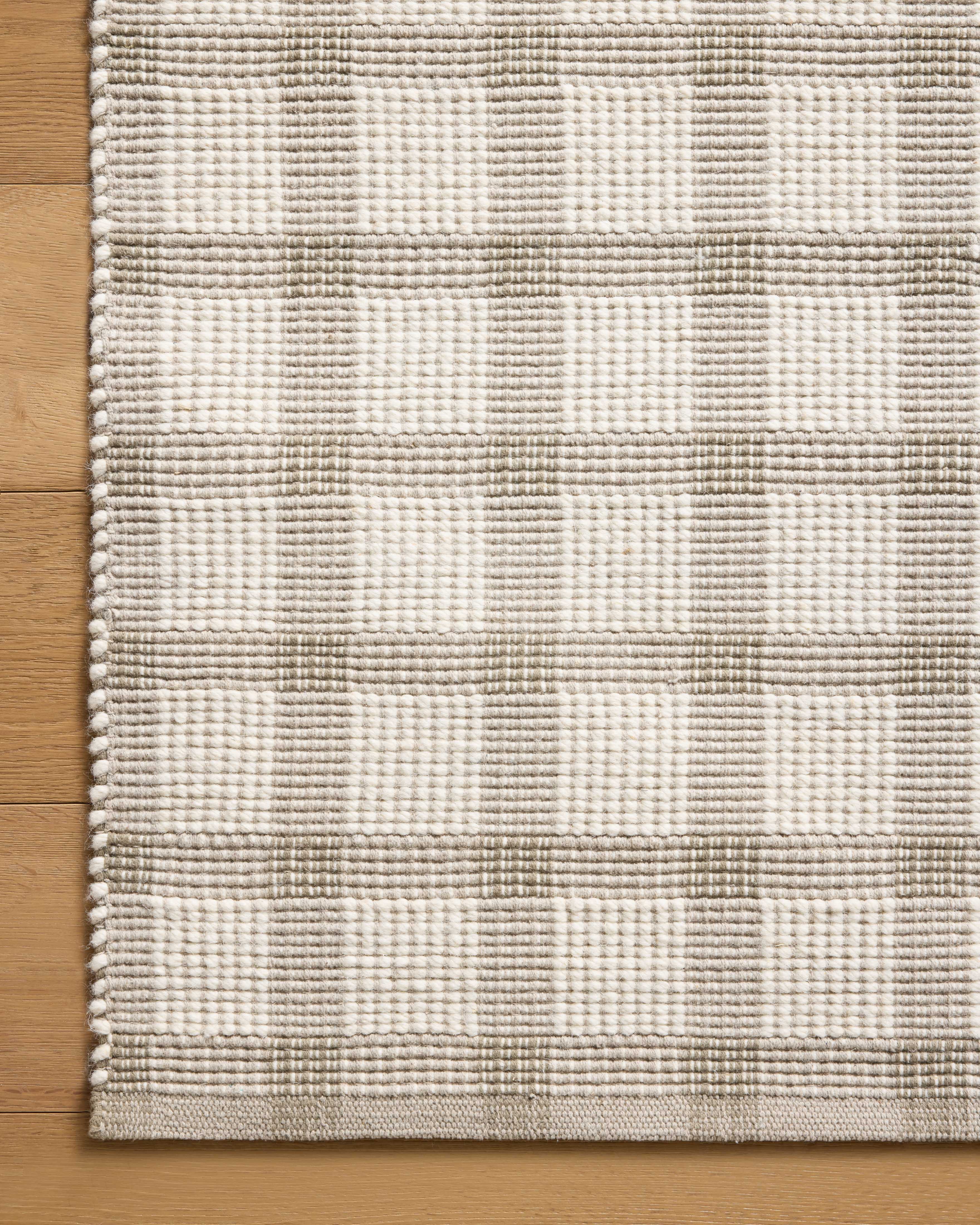 Magnolia Home by Joanna Gaines x Loloi Ryder Stone / Ivory Rug RUGS - cotton Loloi 18" x 18" sample