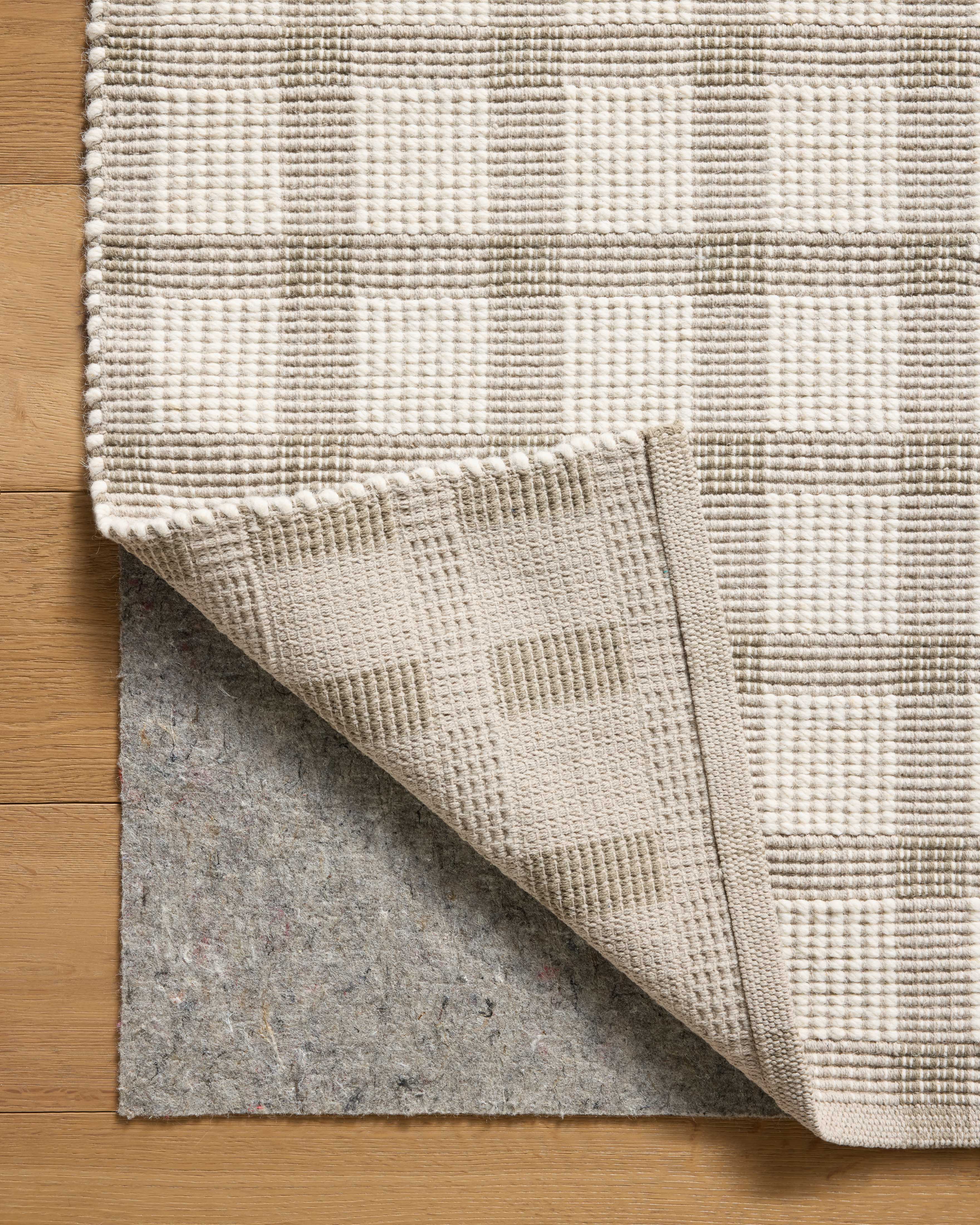 Magnolia Home by Joanna Gaines x Loloi Ryder Stone / Ivory Rug RUGS - cotton Loloi 18" x 18" sample