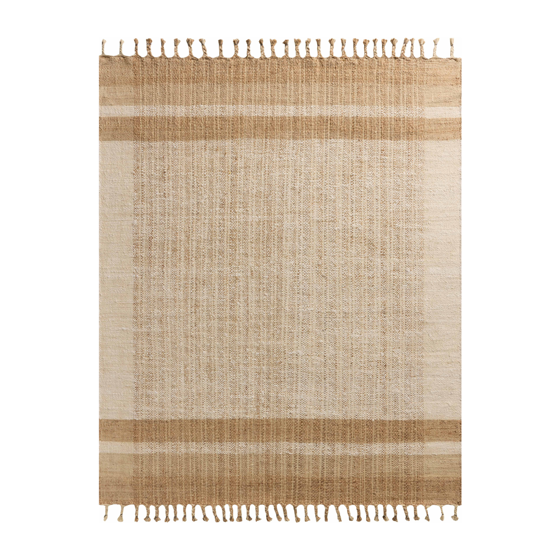 Magnolia Home by Joanna Gaines x Loloi Louie Ivory / Natural, 18" x 18" Sample