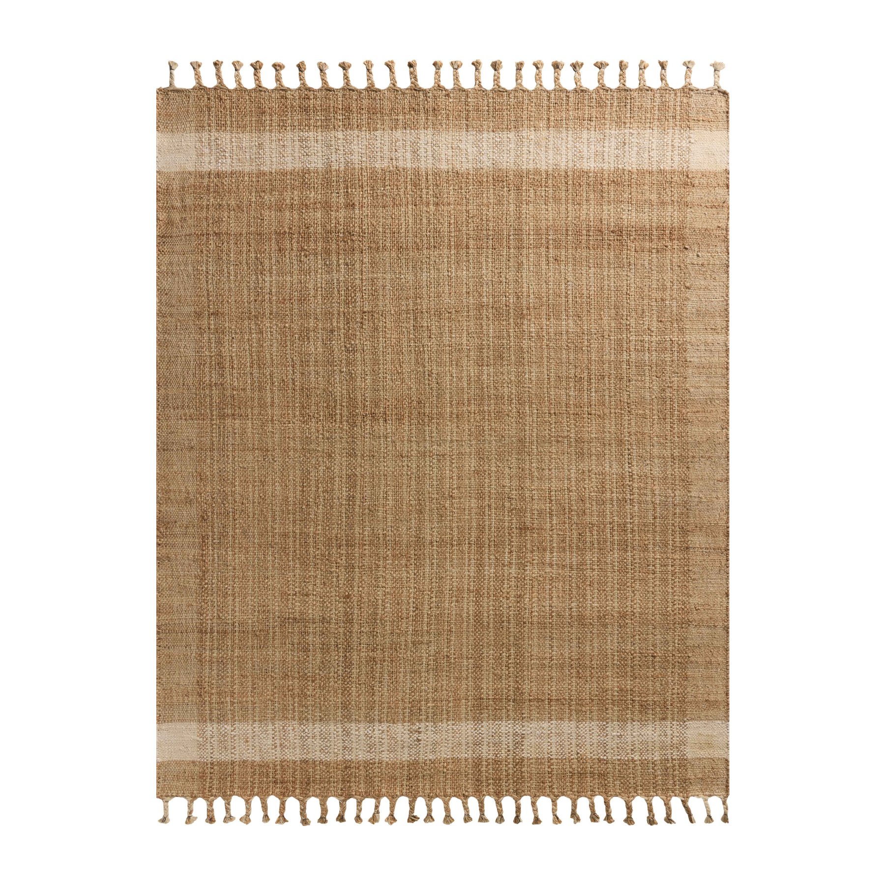 Magnolia Home by Joanna Gaines x Loloi Louie Natural / Ivory, 18" x 18" Sample