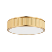 Middlebury Flush Mount, Aged Brass