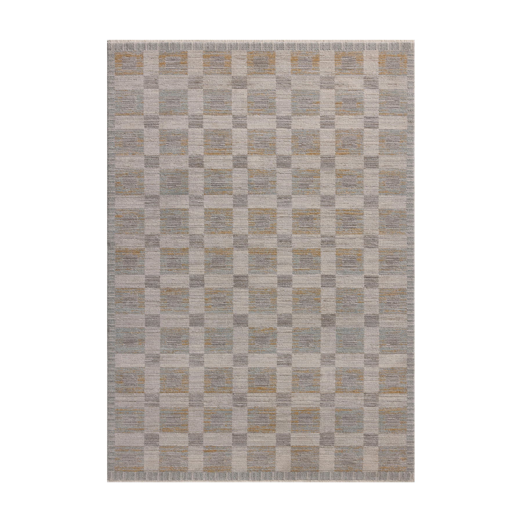 Amber Lewis x Loloi Cali Mist / Wheat RUGS - patterned Loloi 18" x 18" Sample