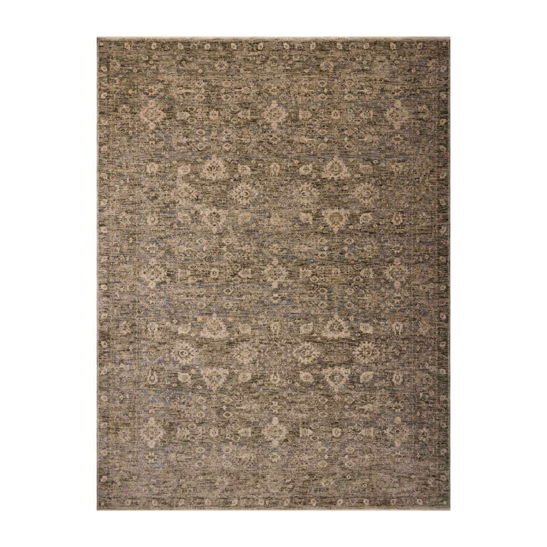 Magnolia Home by Joanna Gaines x Loloi Junie Lagoon / Natural Rug, 18" x 18" Sample