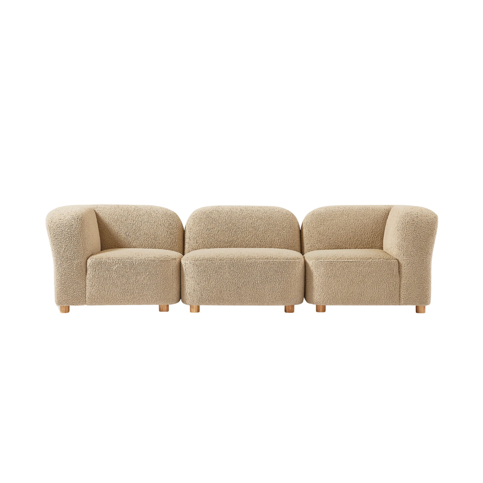 Gus* Modern Circuit Modular 103" Three-Piece Sofa - Rug & Weave