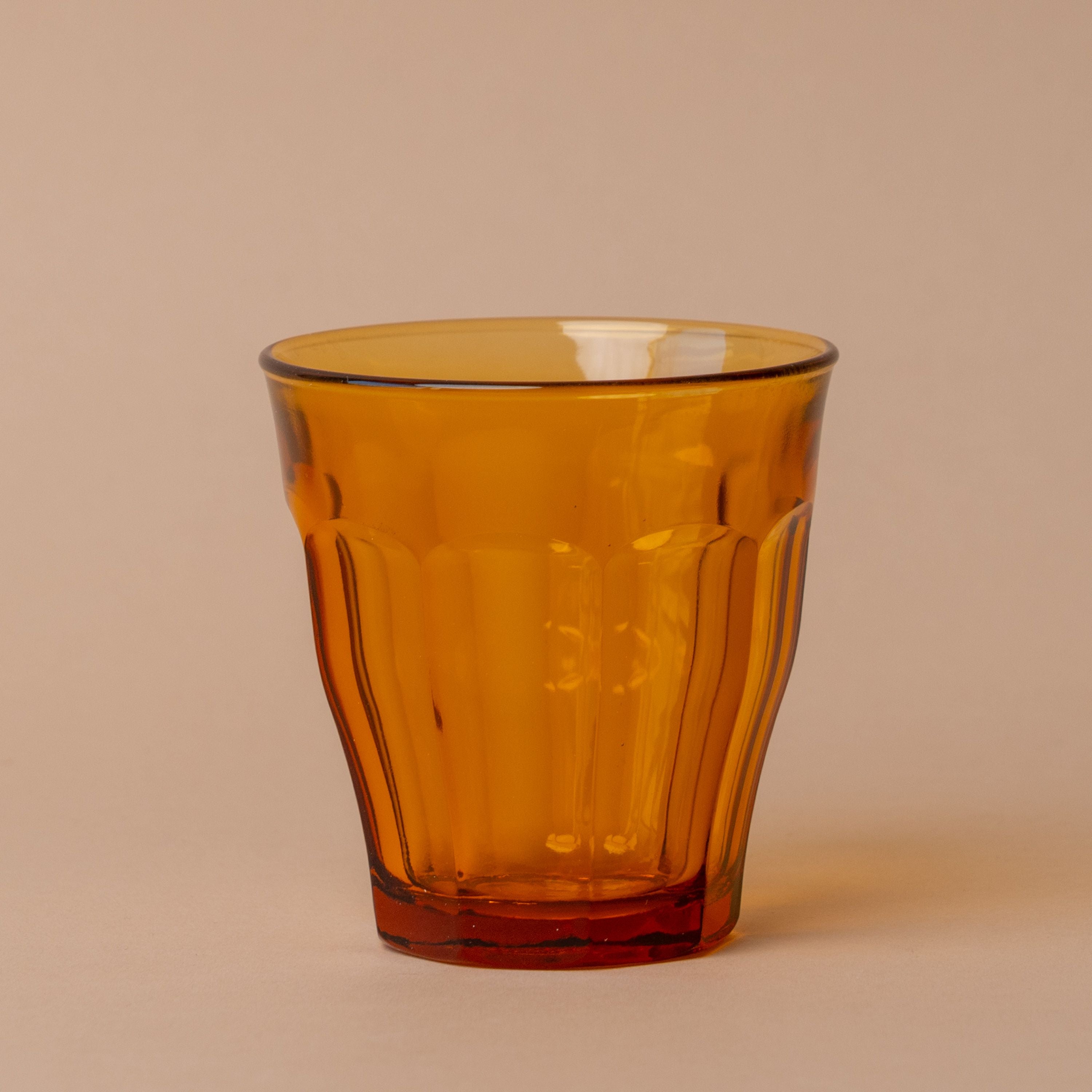 Short Amber Picardie Glass Tumbler glass tumbler Inter Continental Mercantile