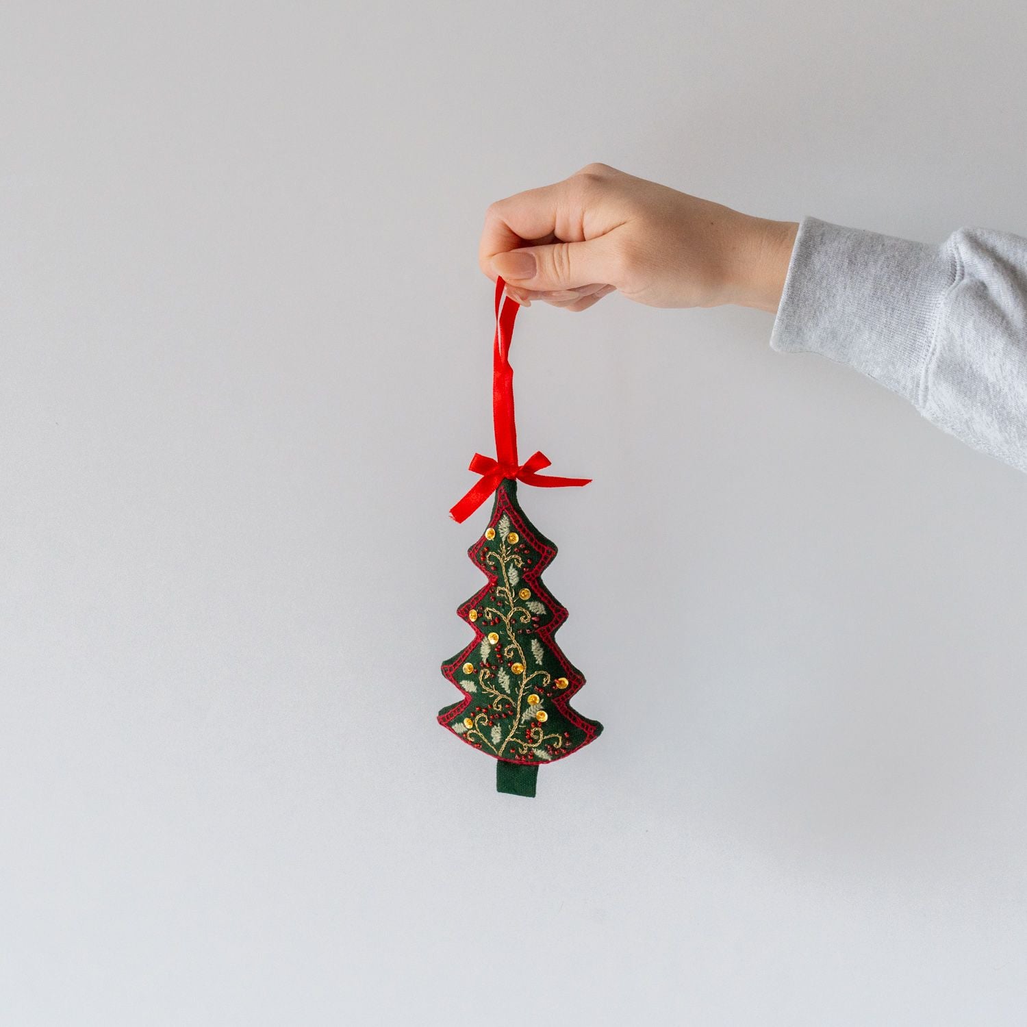 Embroidered Tree Ornament - Rug & Weave