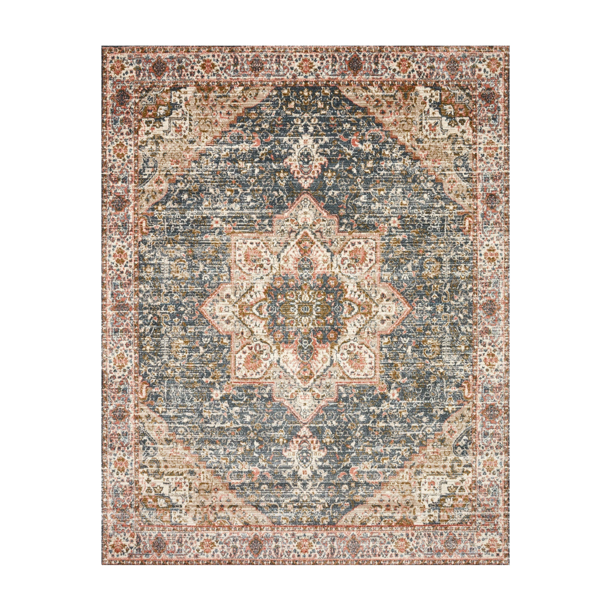 Loloi Saban Blue / Multi Rug Loloi 18" x 18"