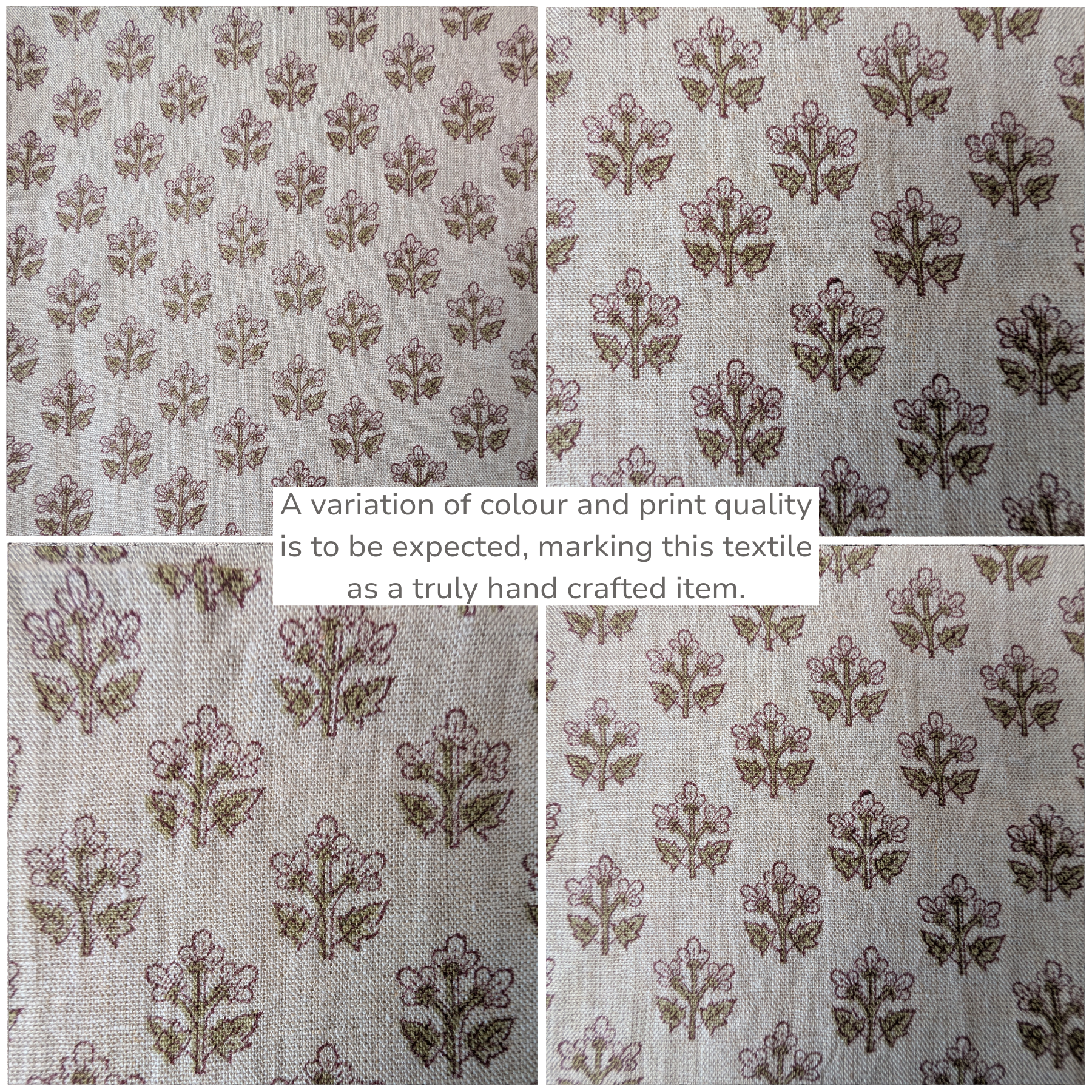 Sadie Block Print Pillow Cover 1 - PILLOWS - Block print - neutral ORNA HOUSE