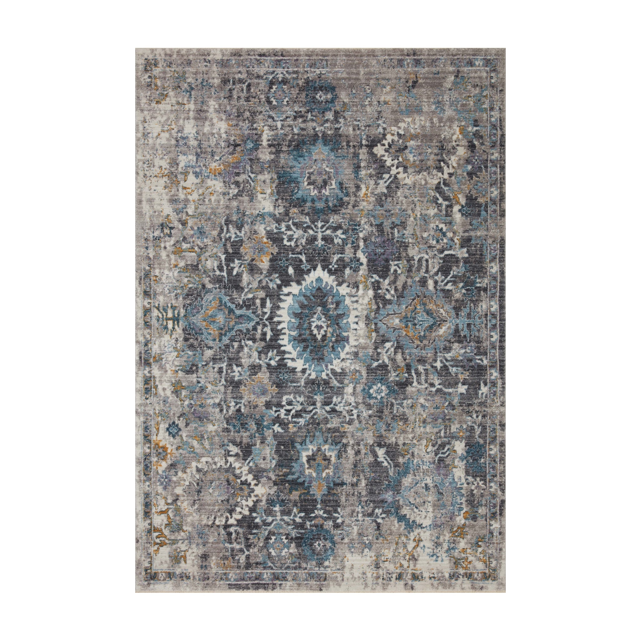 Loloi Samra Grey / Multi Rug Loloi 18" x 18"