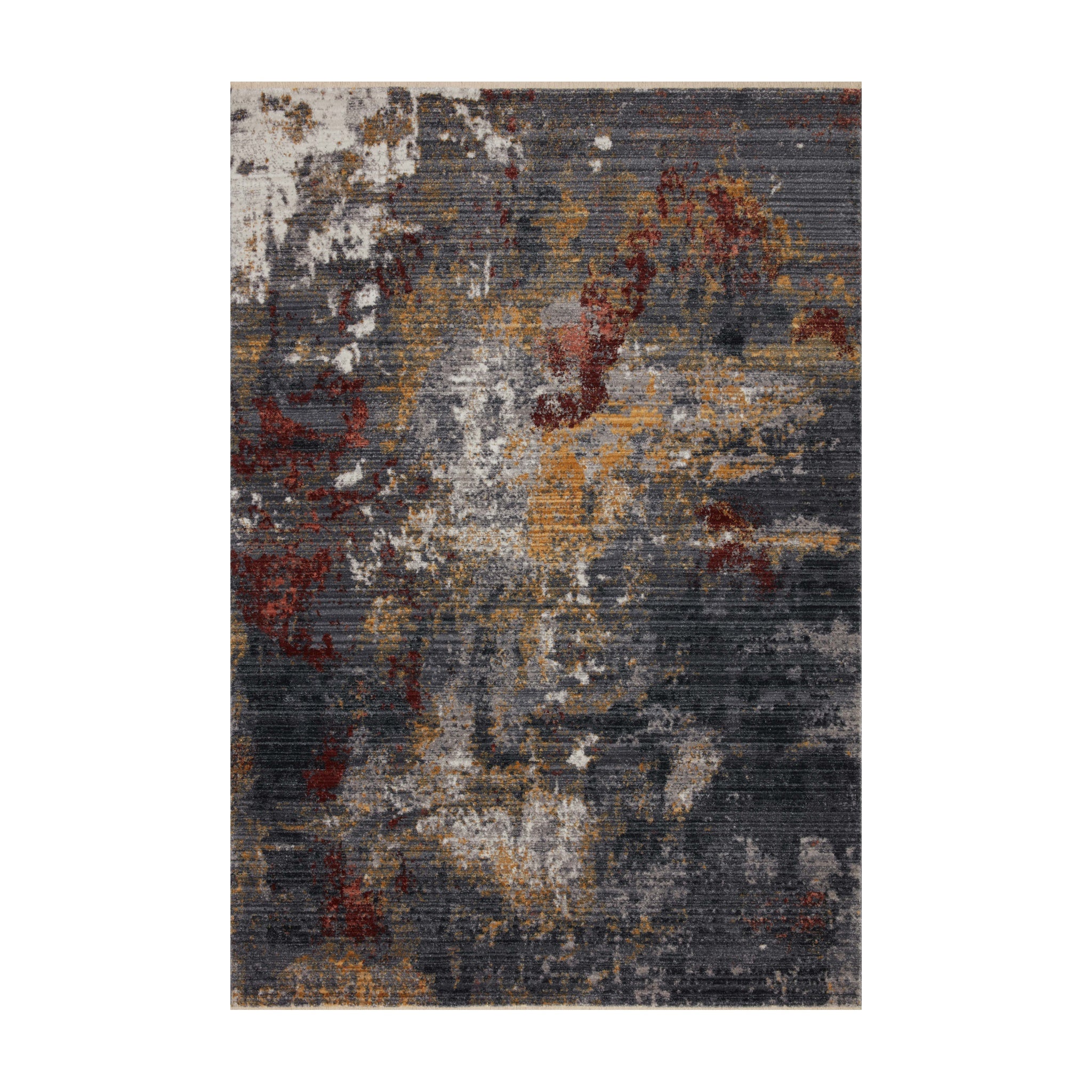Loloi Samra Dk. Grey / Spice Rug Loloi 18" x 18"