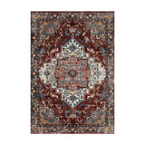 Loloi Samra Brick / Grey Rug Loloi 18" x 18"