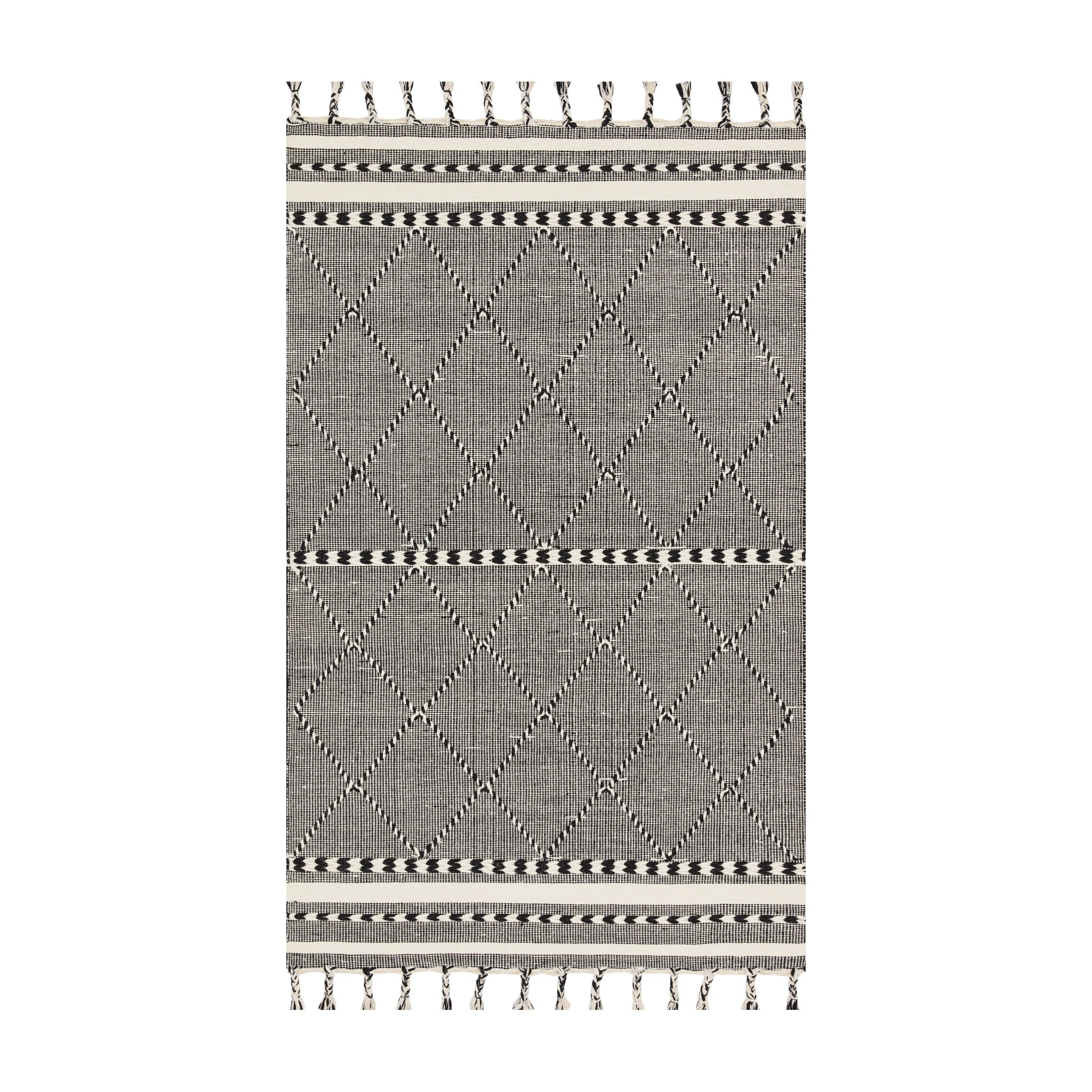 Loloi Sawyer Black Rug RUGS - wool Loloi 18" x 18"