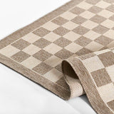 Sablebrook Taupe Checkered Rug