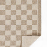 Sablebrook Taupe Checkered Rug