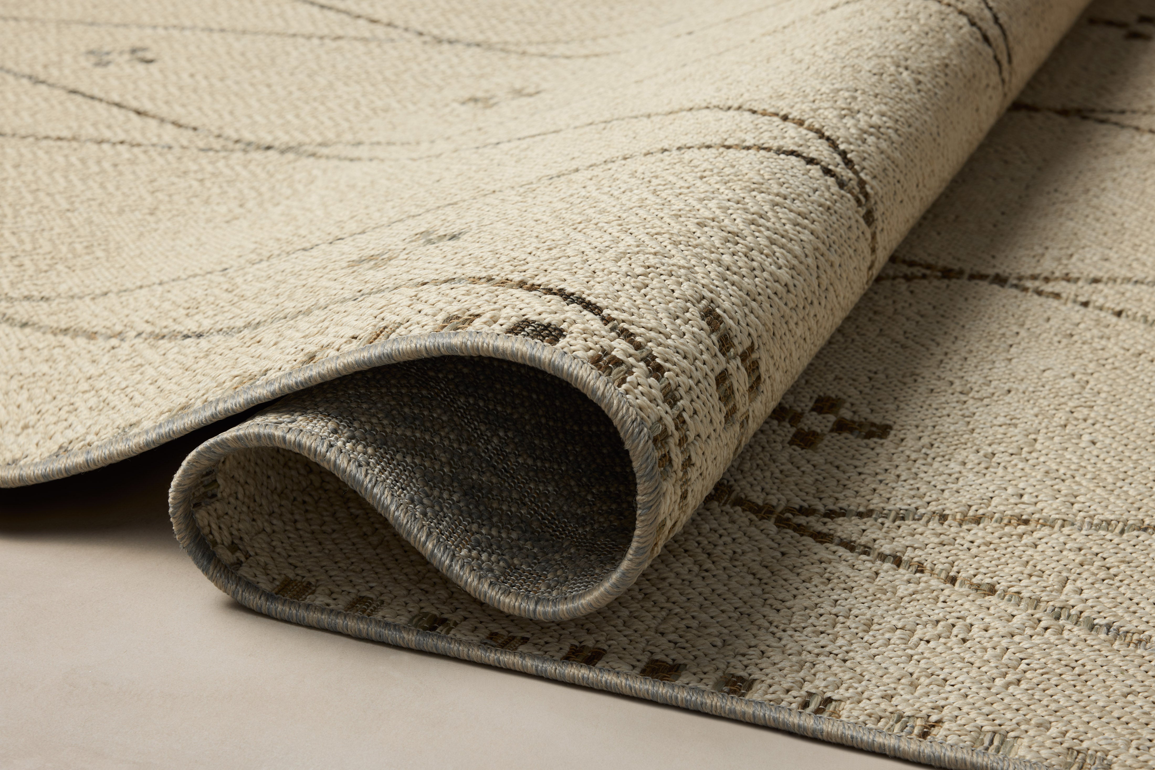 Loloi Saylor Ivory / Pebble Indoor/Outdoor Rug RUGS - synthetic Loloi