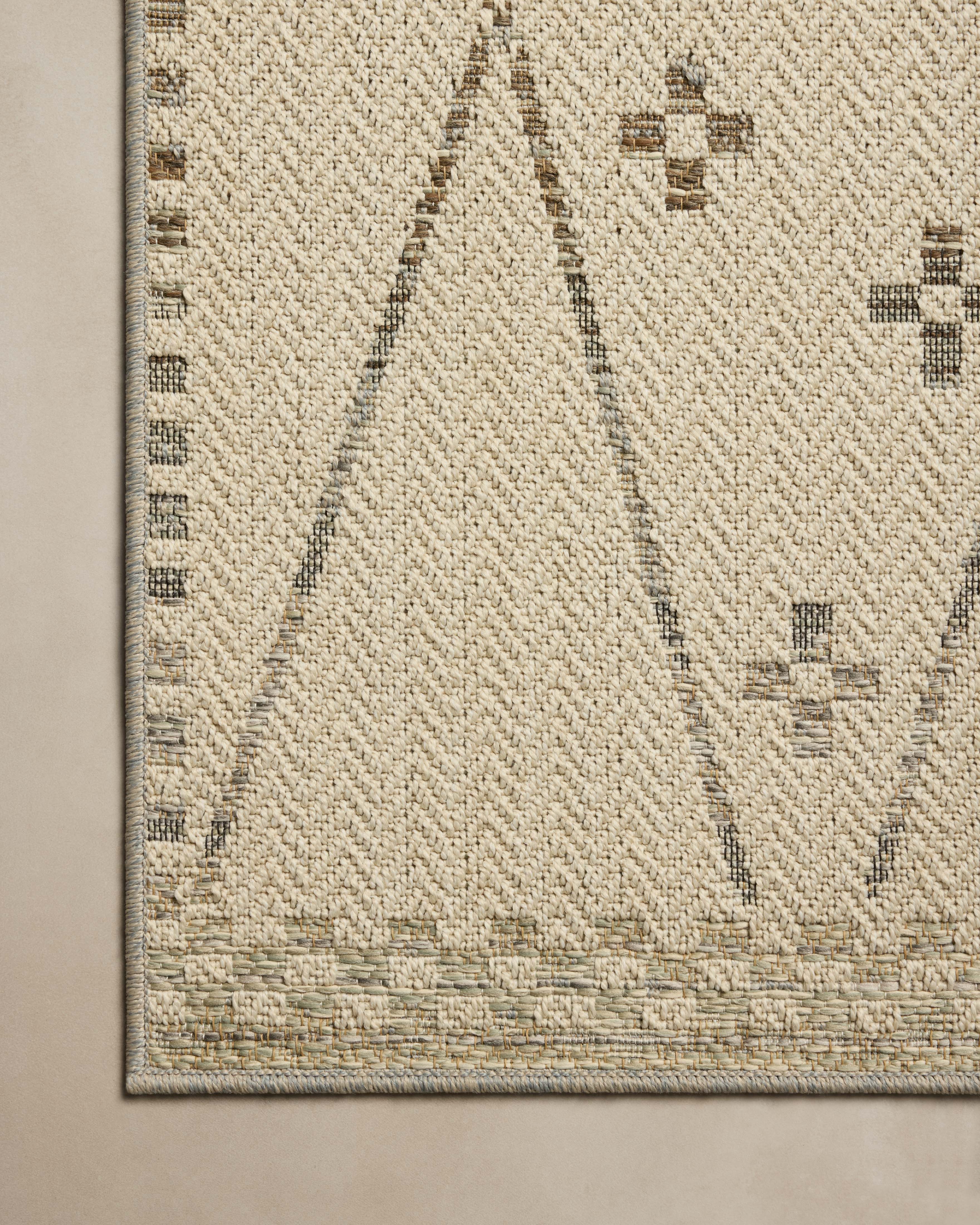 Loloi Saylor Ivory / Pebble Indoor/Outdoor Rug RUGS - synthetic Loloi