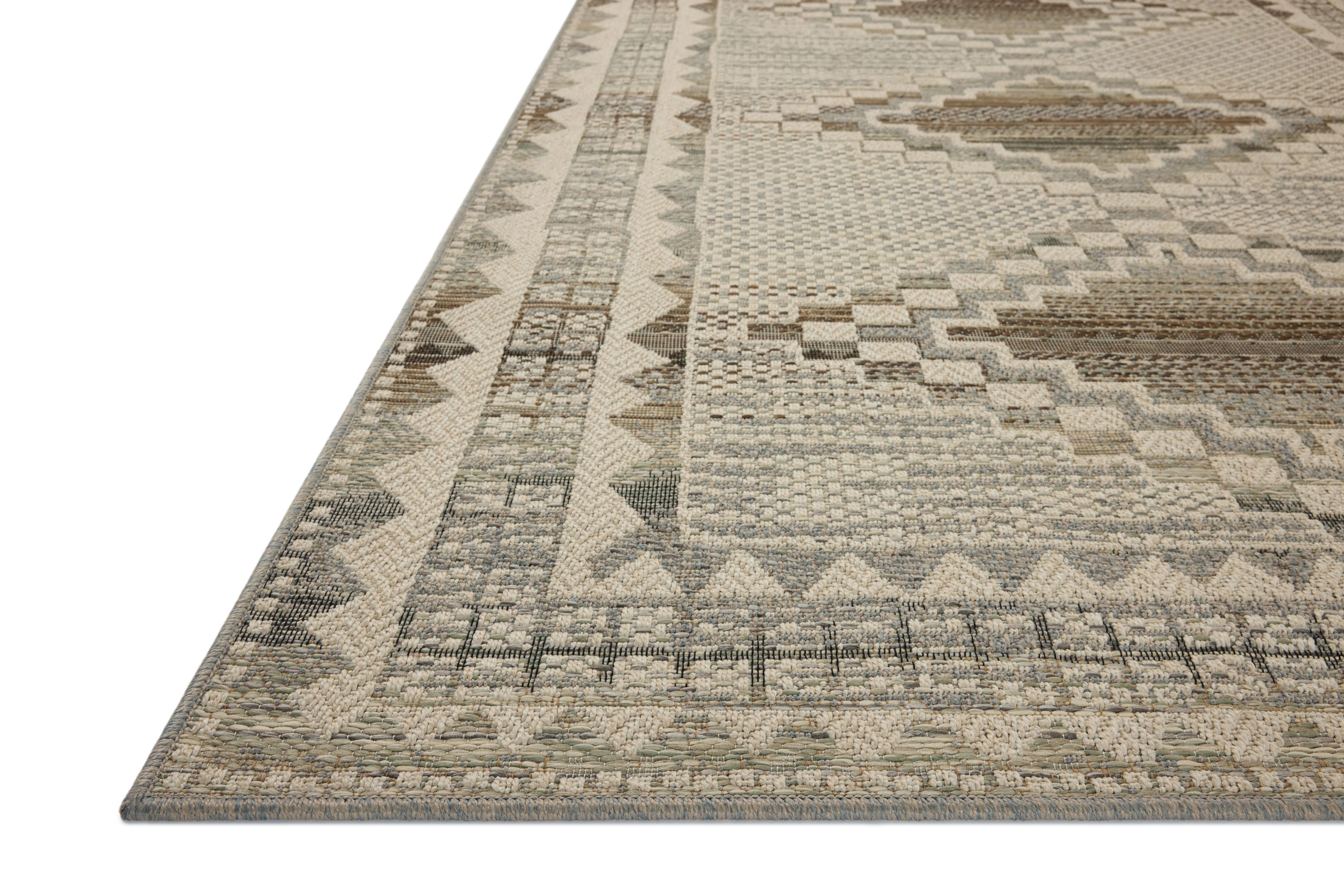 Loloi Saylor Ivory / Granite Sample Indoor/Outdoor Rug RUGS - synthetic Loloi