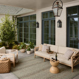Loloi Saylor Stone / Ivory Indoor/Outdoor Rug RUGS - synthetic Loloi
