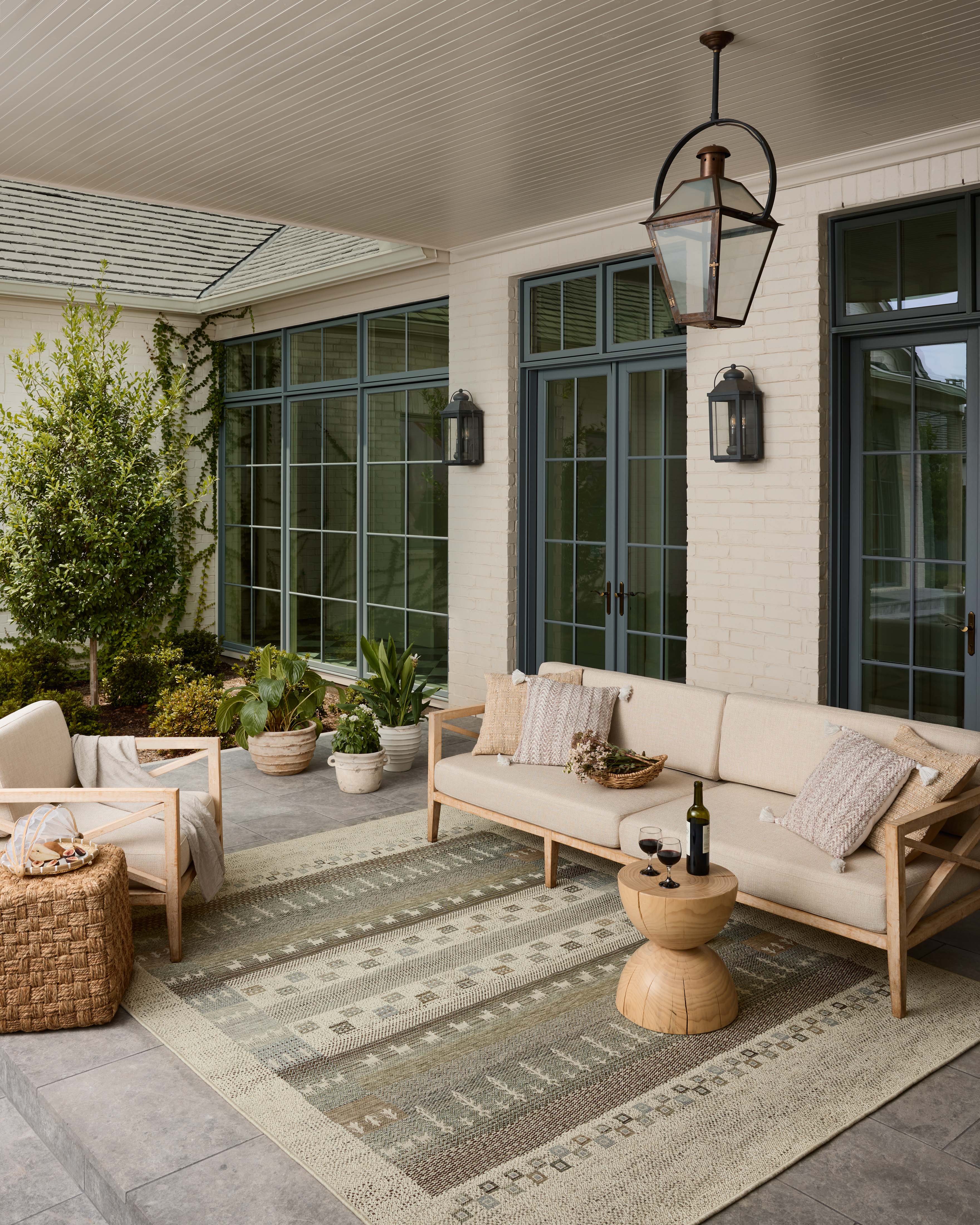 Loloi Saylor Ivory / Earth Indoor/Outdoor Rug RUGS - synthetic Loloi