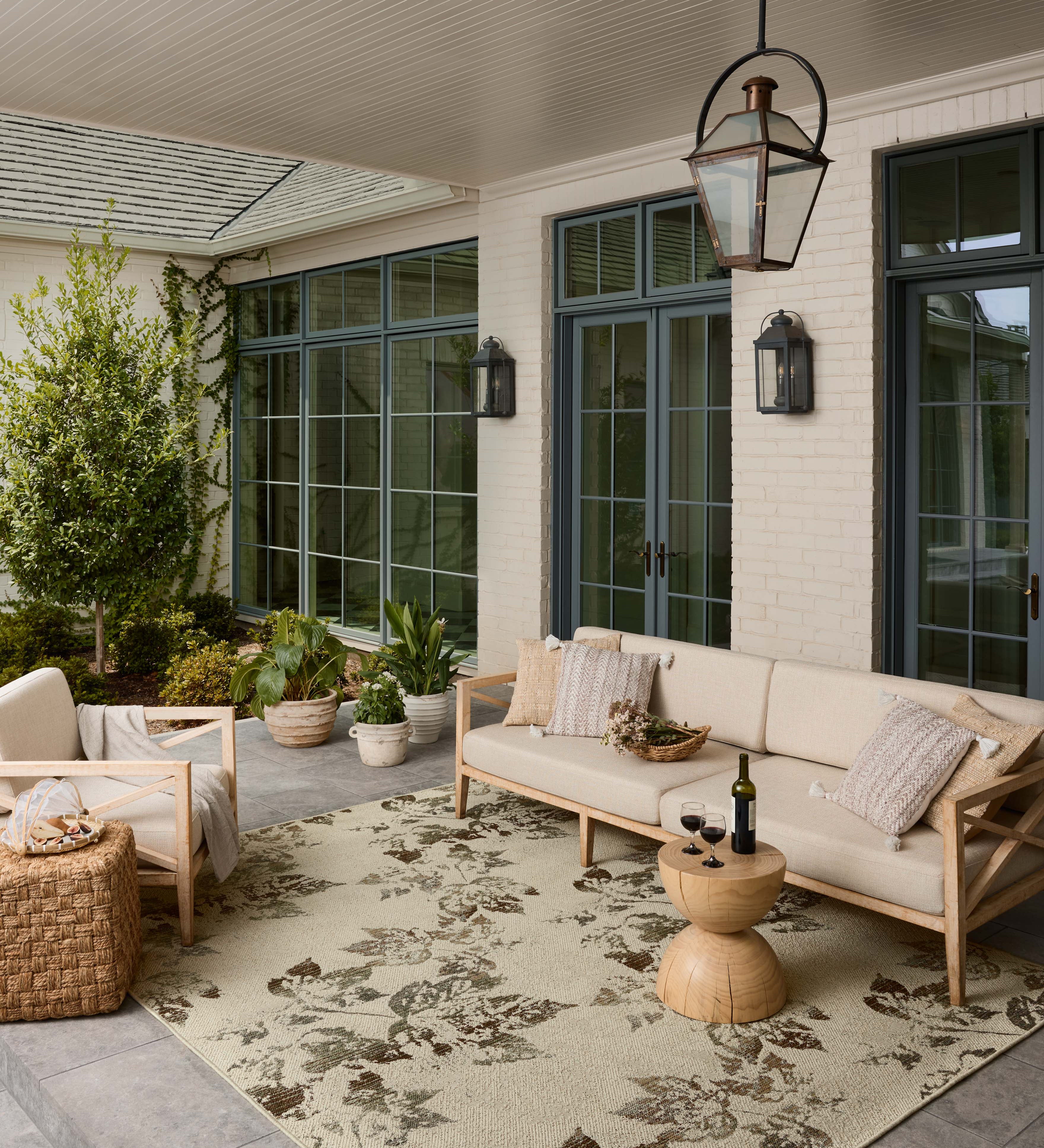 Loloi Saylor Ivory / Bark Indoor/Outdoor Rug RUGS - synthetic Loloi