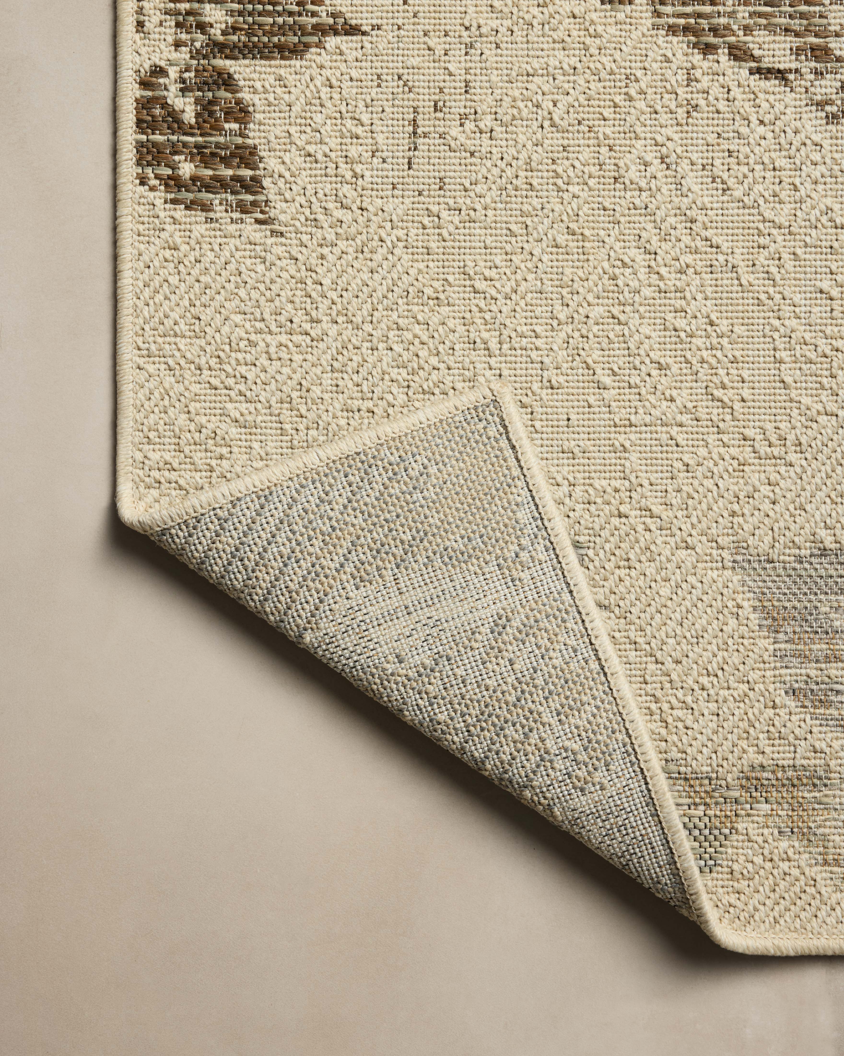 Loloi Saylor Ivory / Bark Sample Indoor/Outdoor Rug RUGS - synthetic Loloi