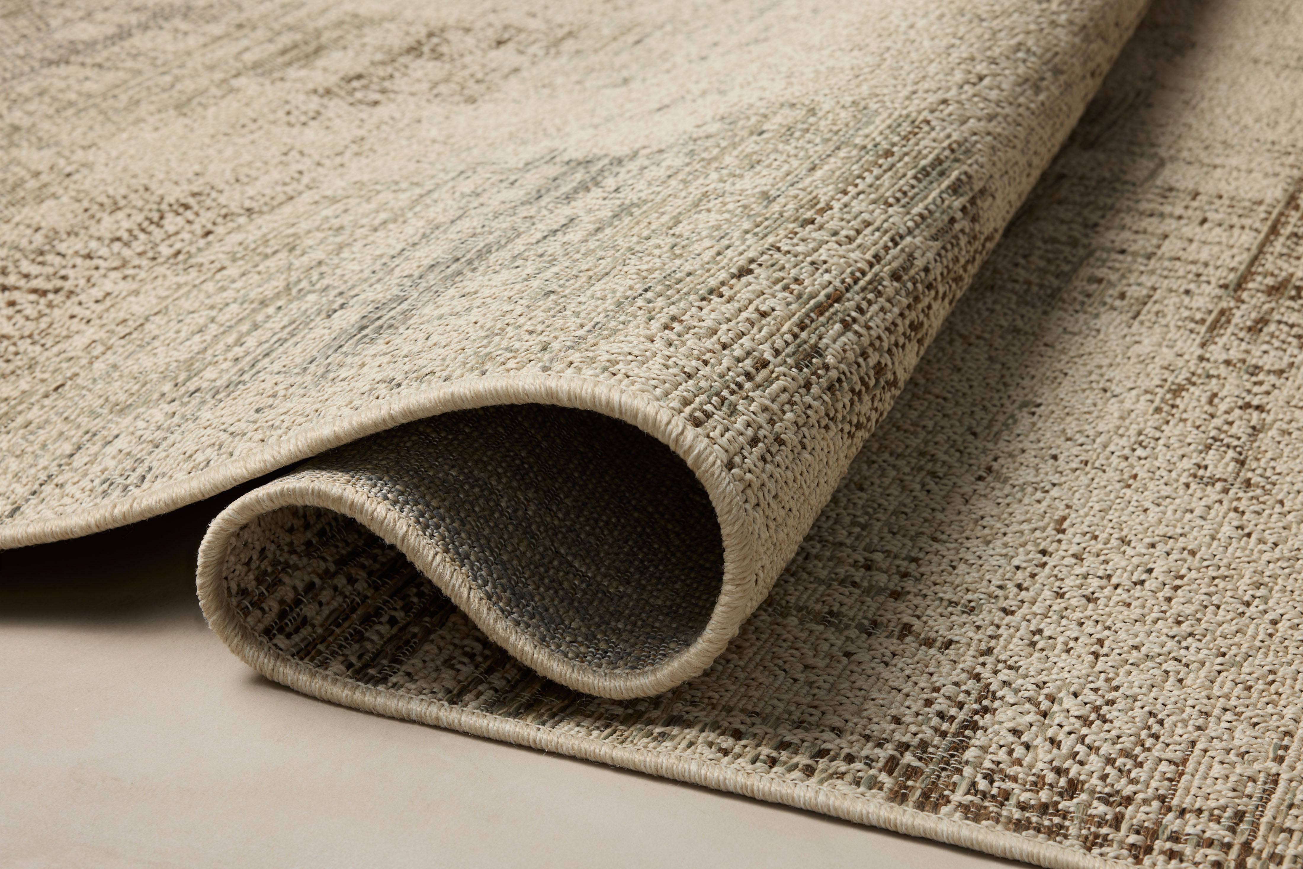 Loloi Saylor Ivory / Fog Sample Indoor/Outdoor Rug RUGS - synthetic Loloi