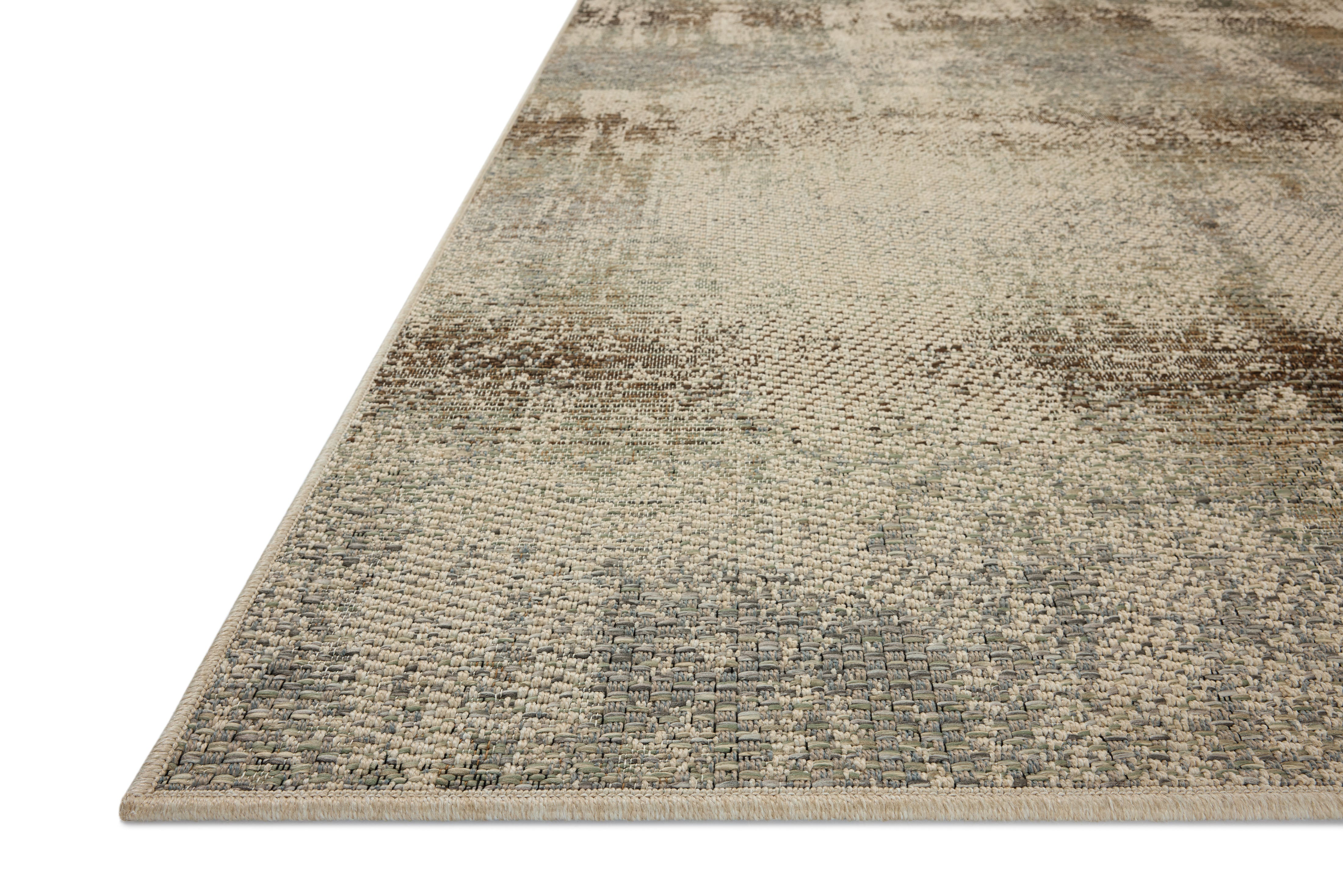 Loloi Saylor Smoke / Ivory Sample Indoor/Outdoor Rug RUGS - synthetic Loloi