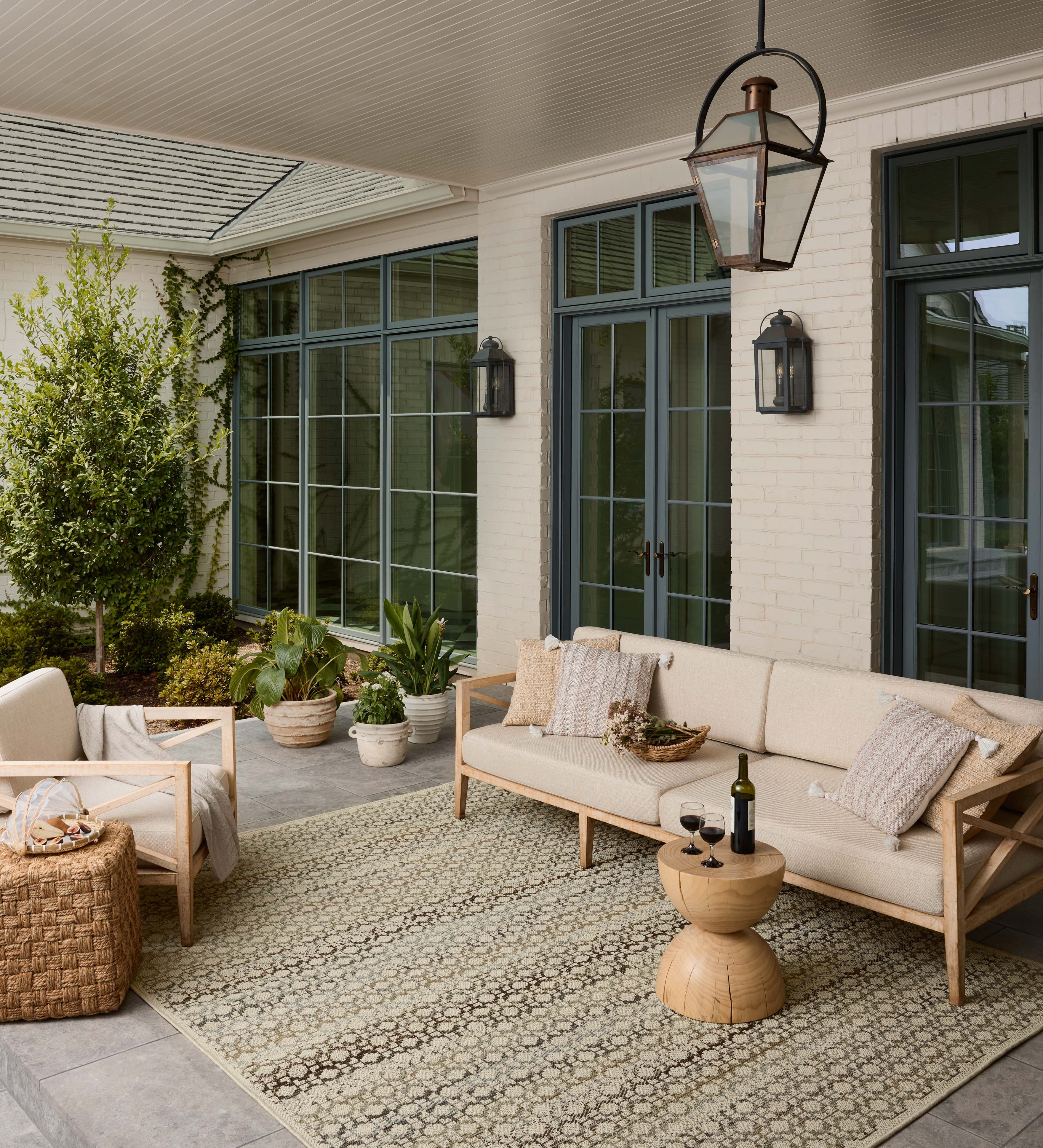 Loloi Saylor Ivory / Multi Sample Indoor/Outdoor Rug RUGS - synthetic Loloi