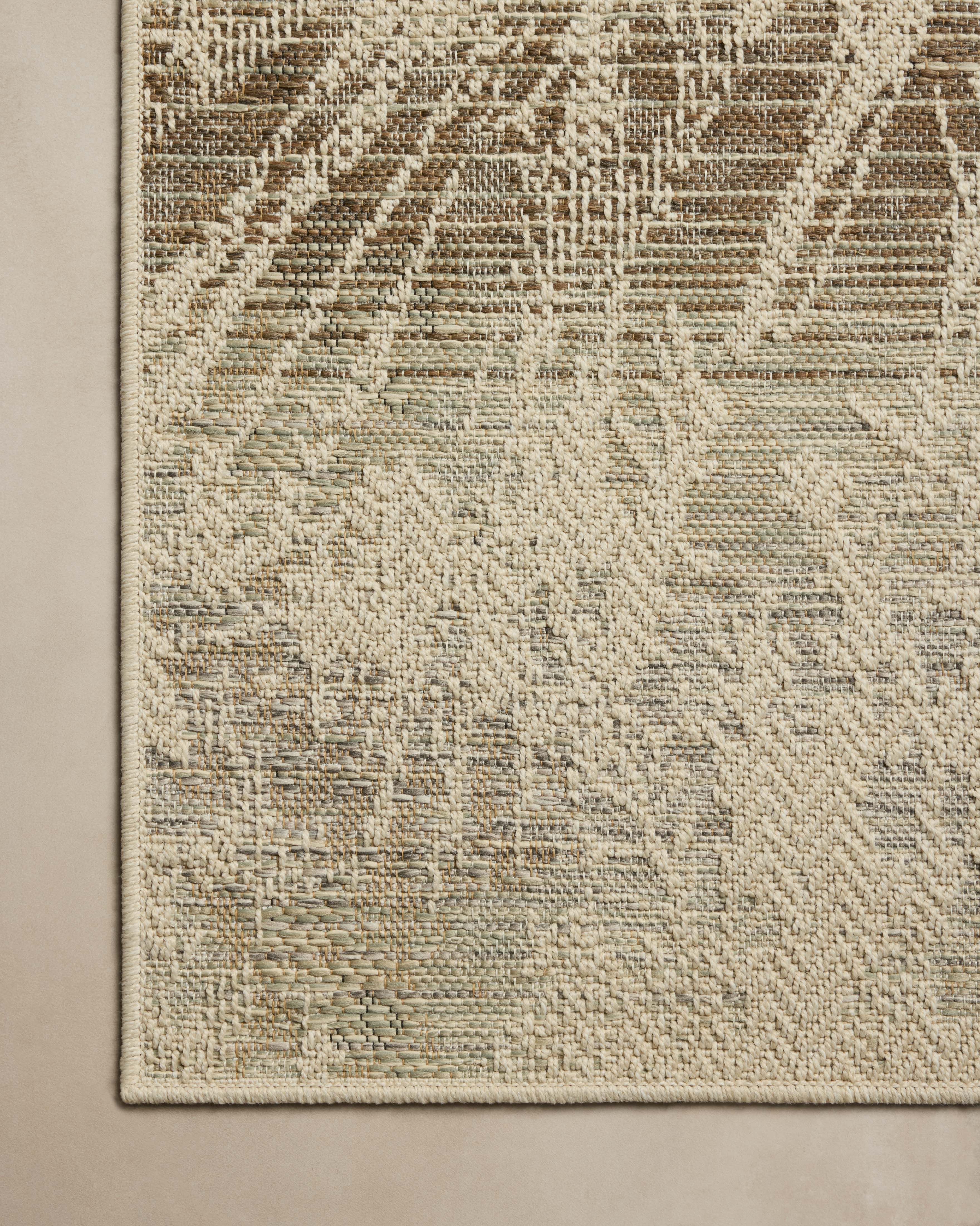 Loloi Saylor Ivory / Stone Sample Indoor/Outdoor Rug RUGS - synthetic Loloi