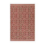 Santi Tile Hand Woven Rug RUGS - wool Momeni Red 2'6" x 8' Runner