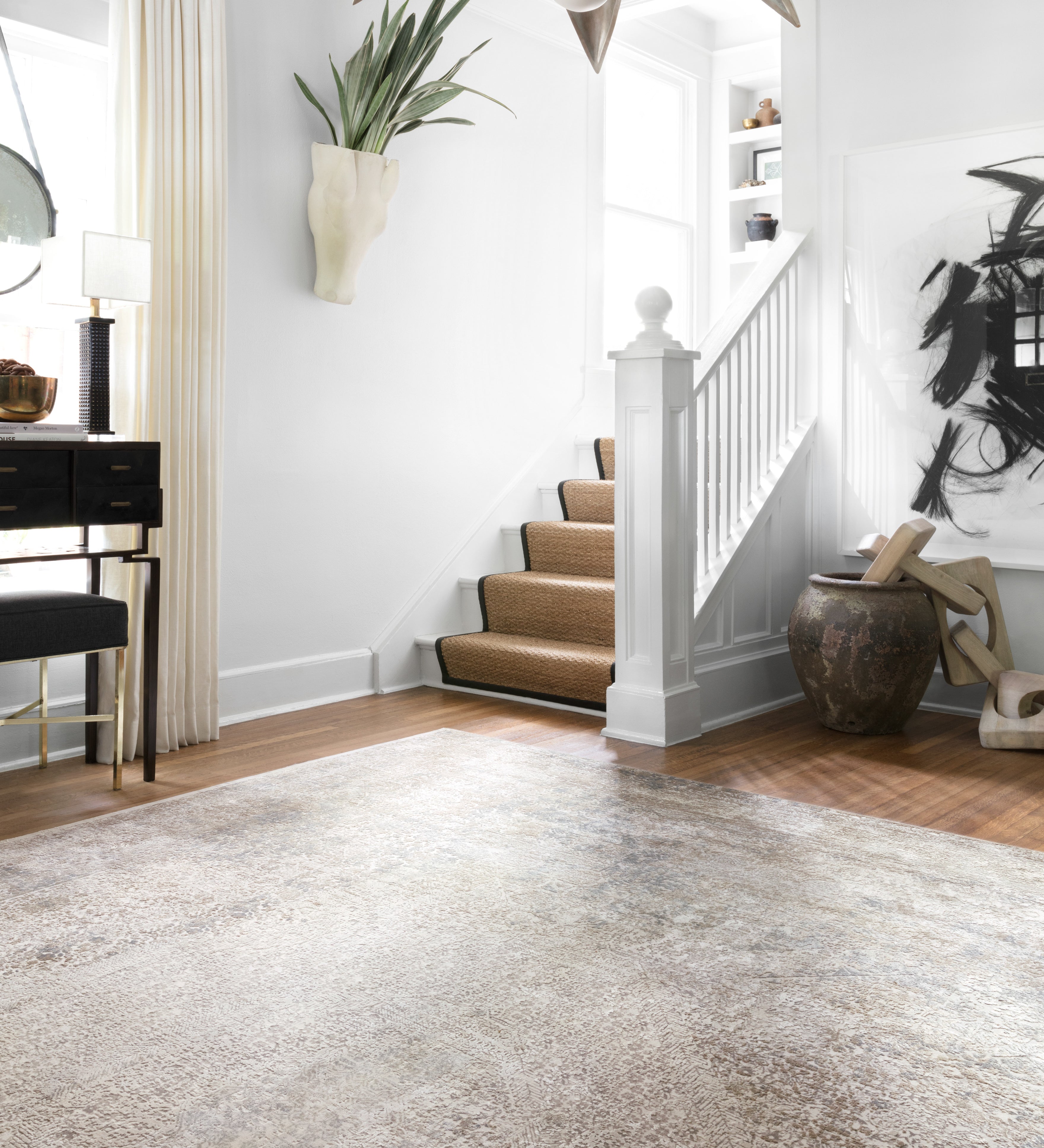 Loloi Sienne Ivory / Pebble Rug RUGS - synthetic Loloi