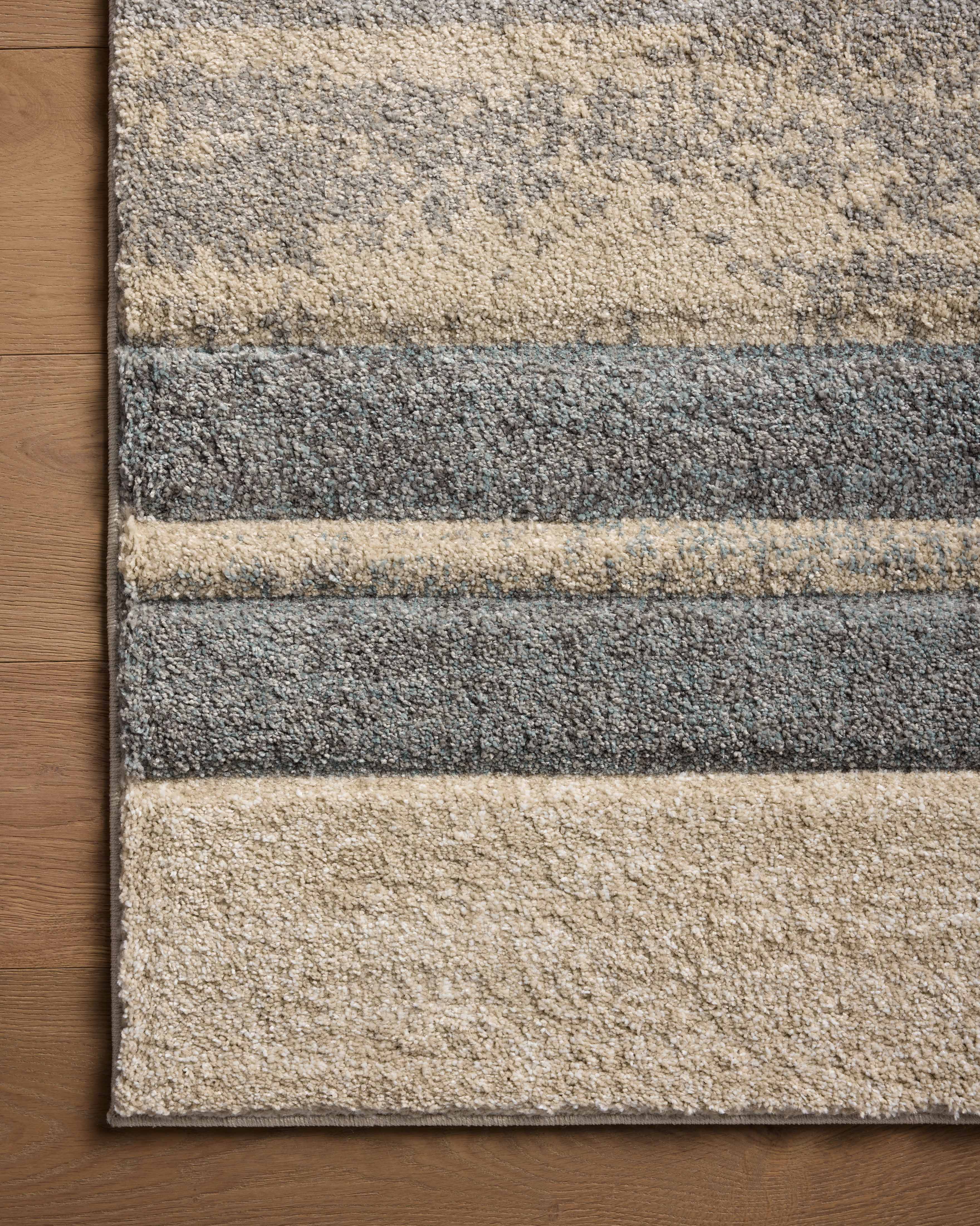 Loloi Silas Slate / Sand Runner Rug RUGS - synthetic Loloi