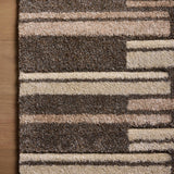 Loloi Silas Mocha / Champagne Runner Rug RUGS - synthetic Loloi