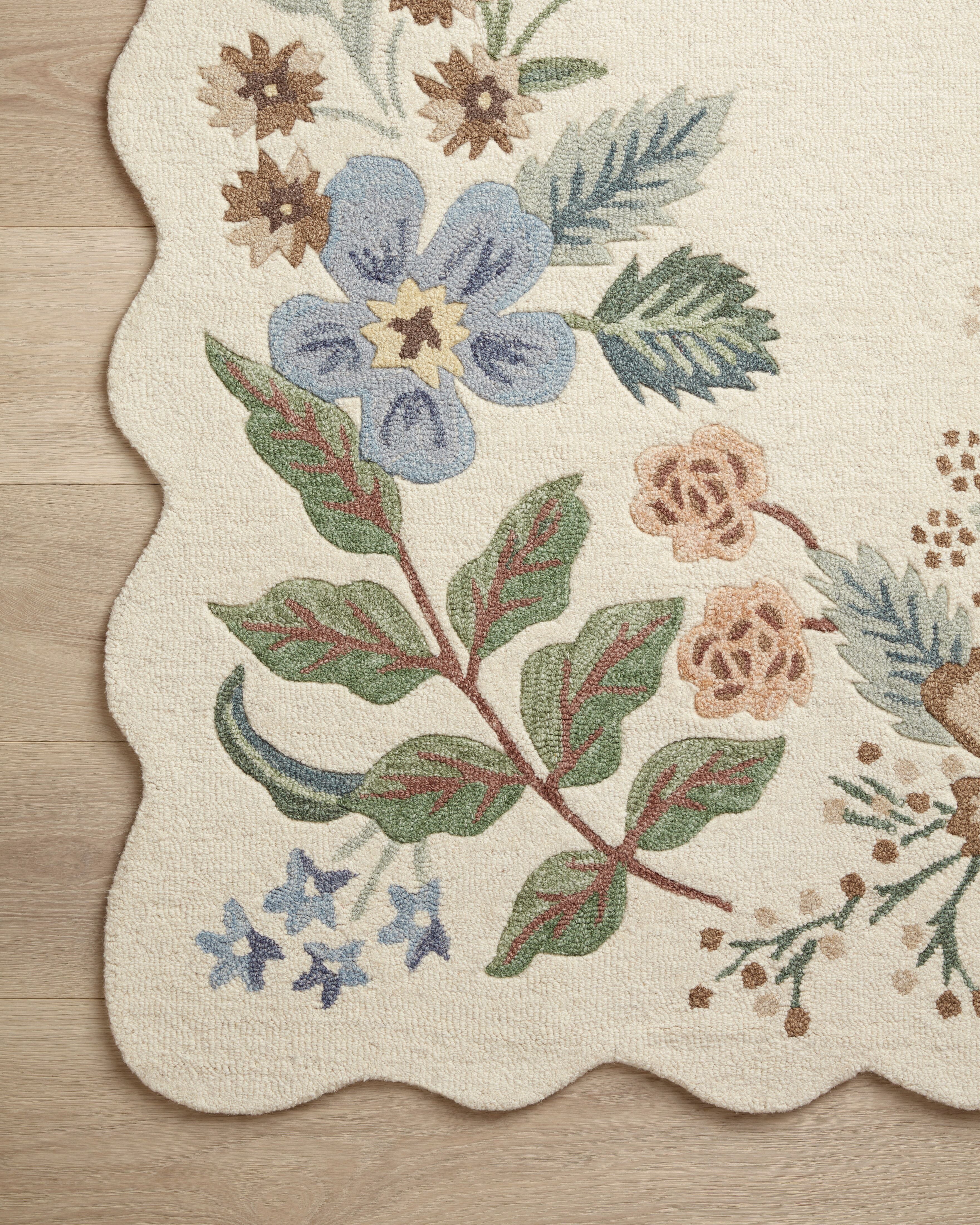 Rifle Paper Co. x Loloi Silhouette Cream Rug RUGS - wool Loloi