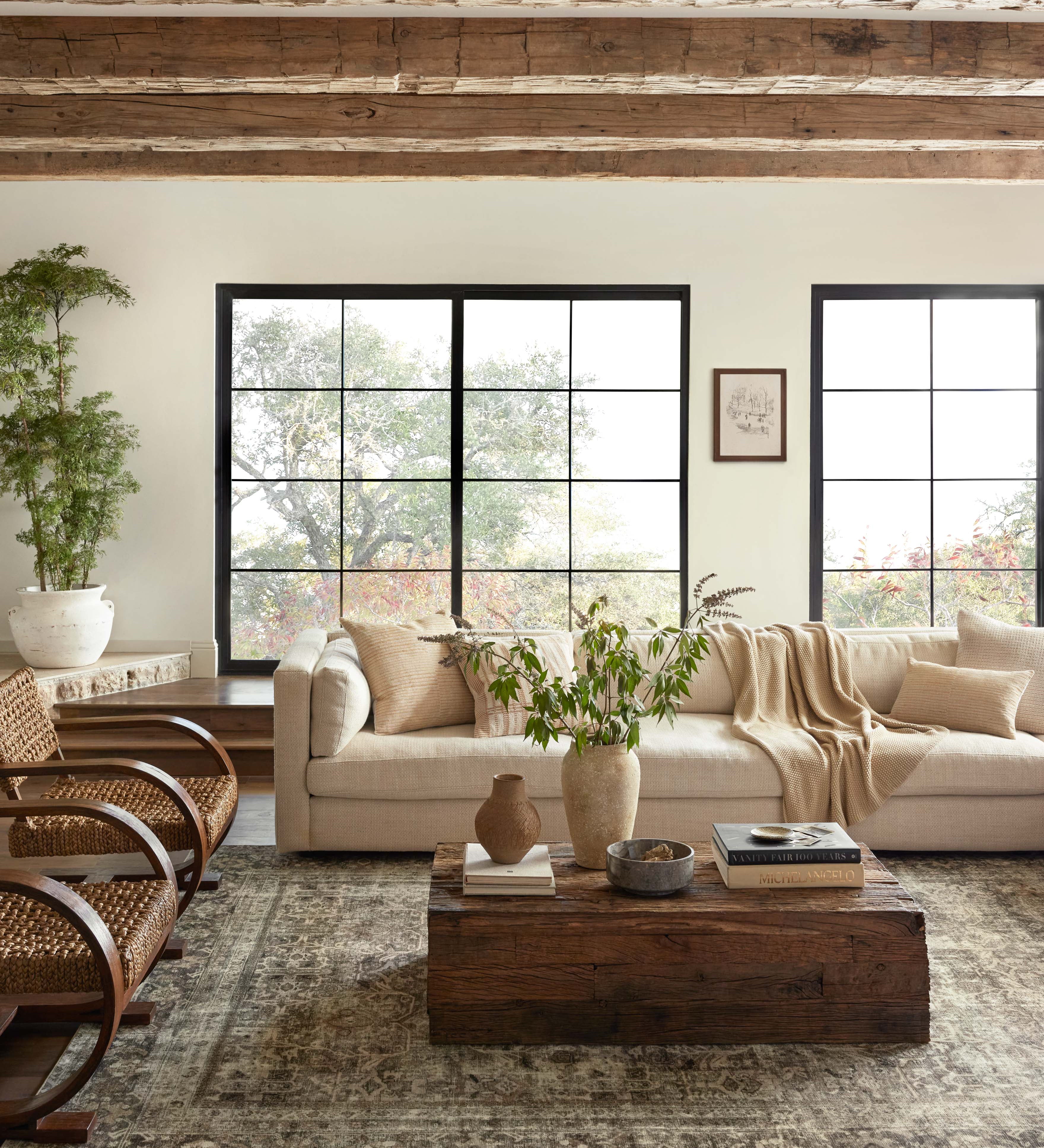 Joanna Gaines x Loloi Sinclair Pebble / Taupe Rug RUGS - synthetic Loloi