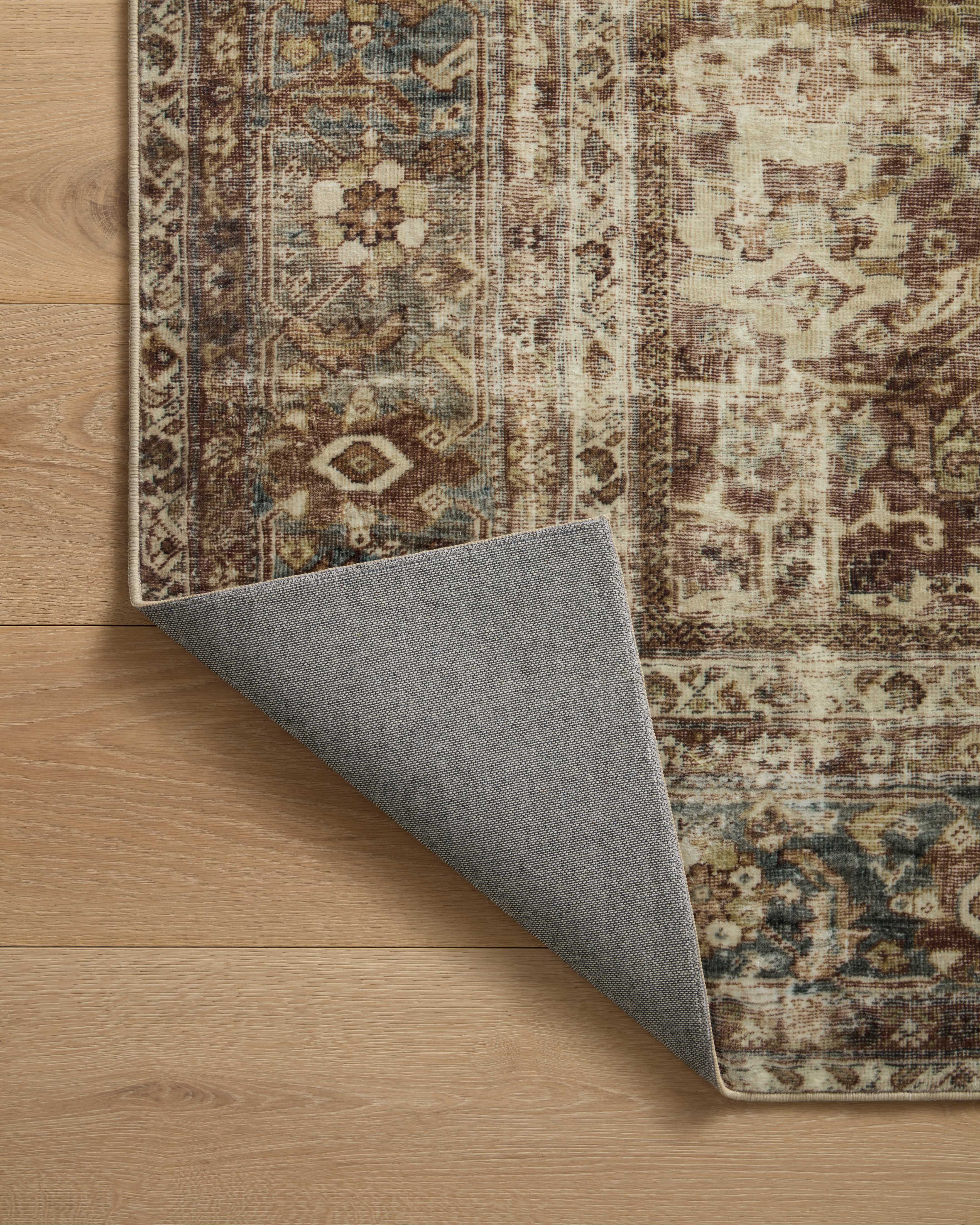 Magnolia Home by Joanna Gaines x Loloi Sinclair Rust / Lagoon Rug 0-RUGS-patterned Loloi