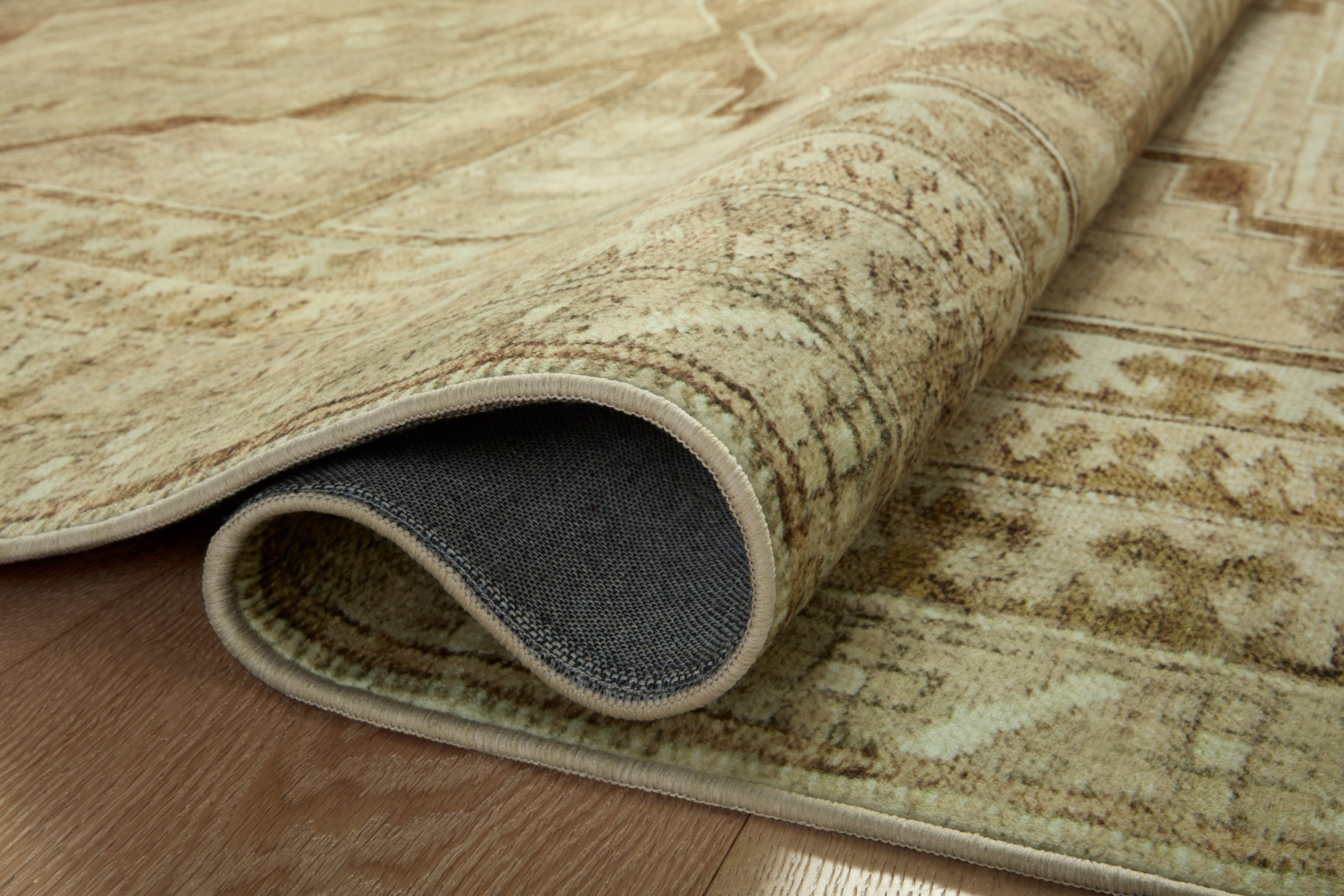 Joanna Gaines x Loloi Sinclair Khaki / Tobacco Rug RUGS - synthetic Loloi