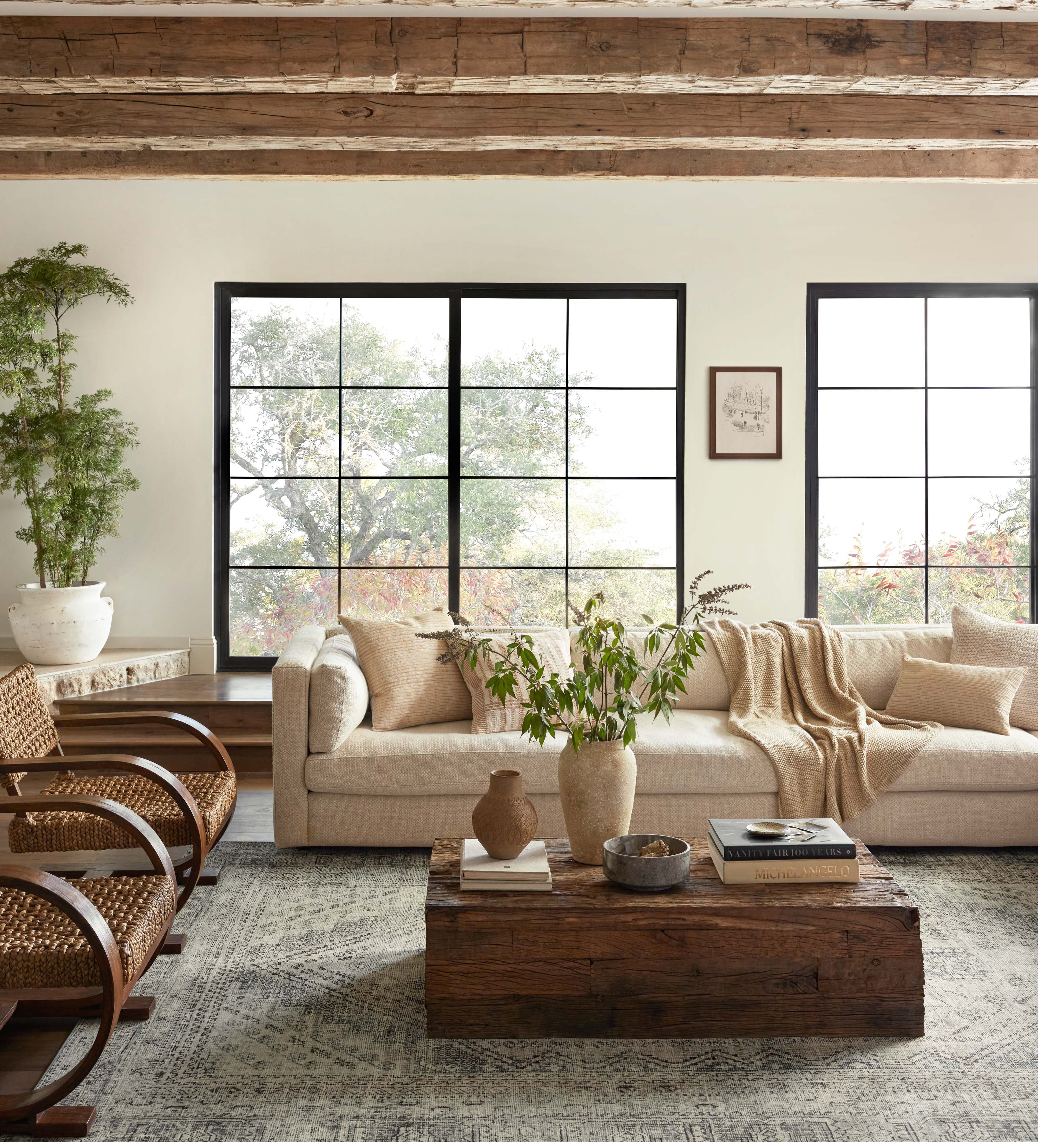 Magnolia Home by Joanna Gaines x Loloi Sinclair Natural / Sage Rug 0-RUGS-patterned Loloi