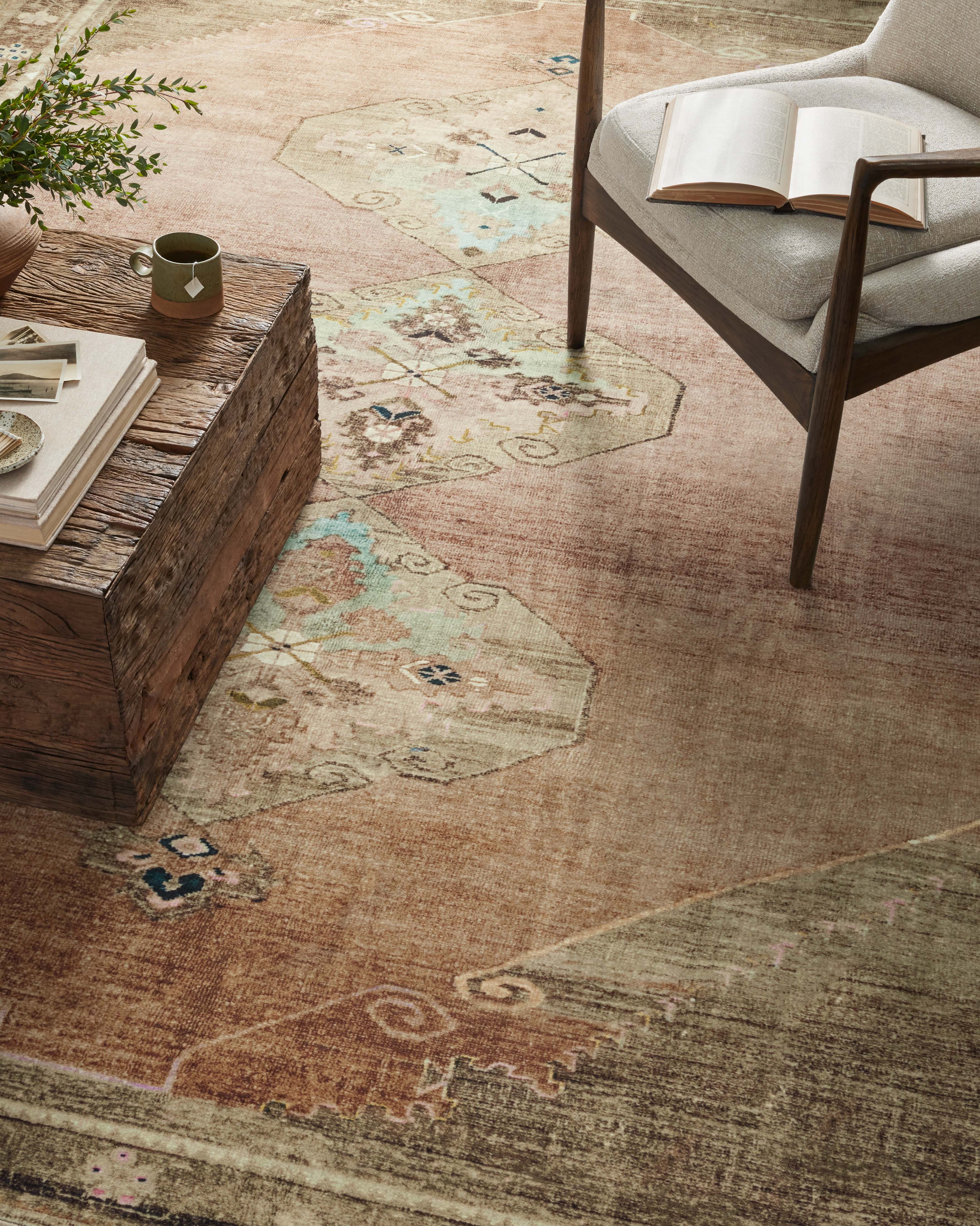 Joanna Gaines x Loloi Sinclair Clay / Tobacco Rug RUGS - synthetic Loloi