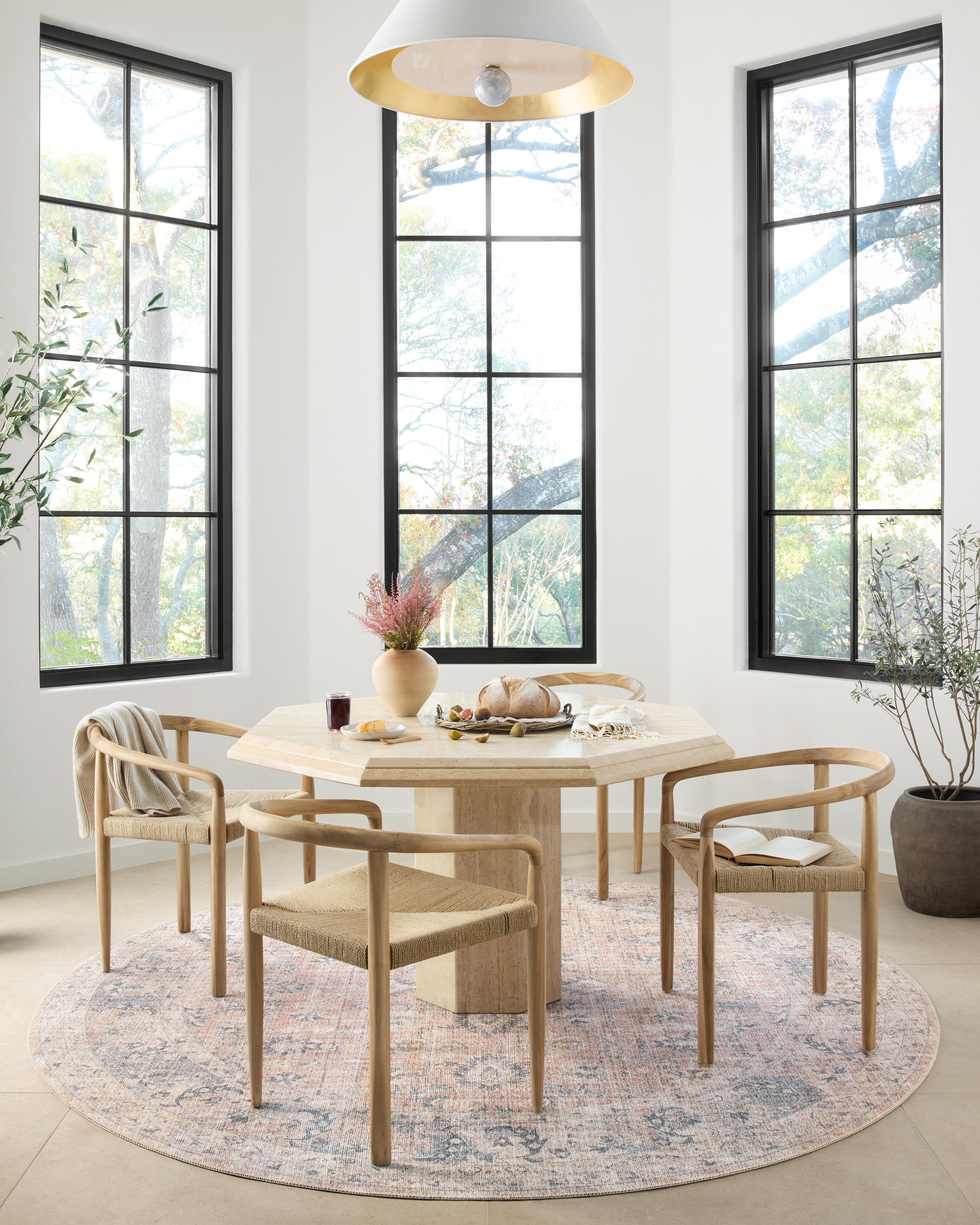 Loloi Skye Blush / Grey Oval Rug RUGS - synthetic Loloi